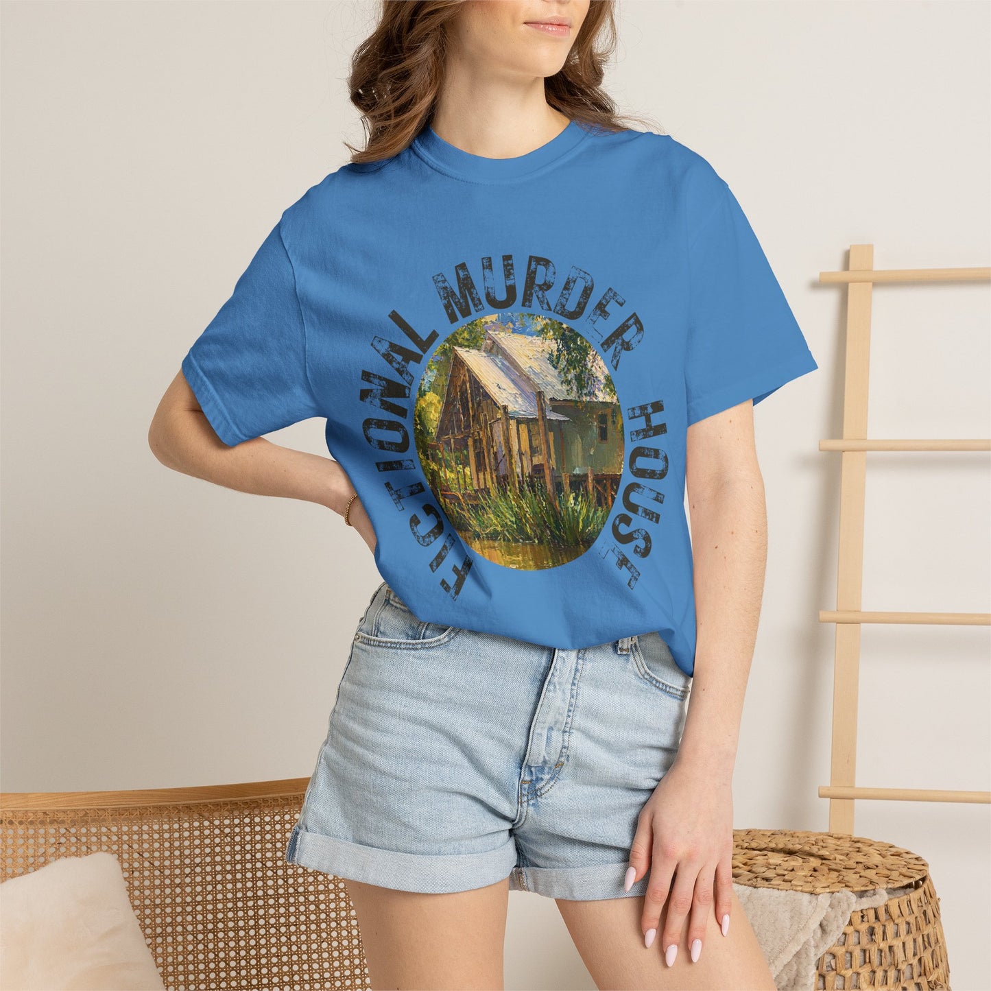 Fictional Murder House Book Lover Tee Summer Book Girl Mystery Reader Book Lover Gift for Murder Mystery Reader
