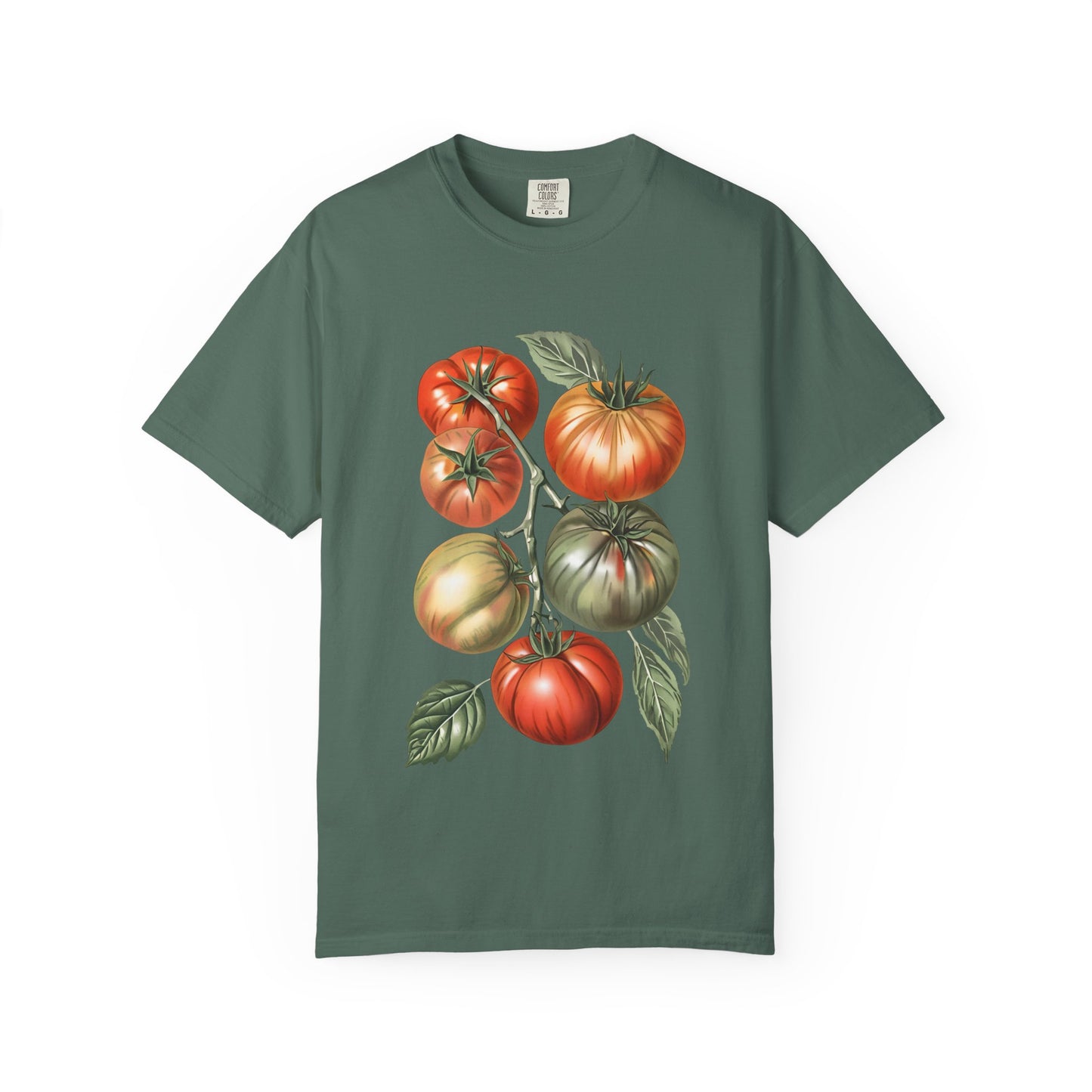 Botanical Tomato Comfort Colors Shirt Summer Vegetable Tee Tomato Girl Summer Vegetable T-Shirt Botanical Tee-Shirt
