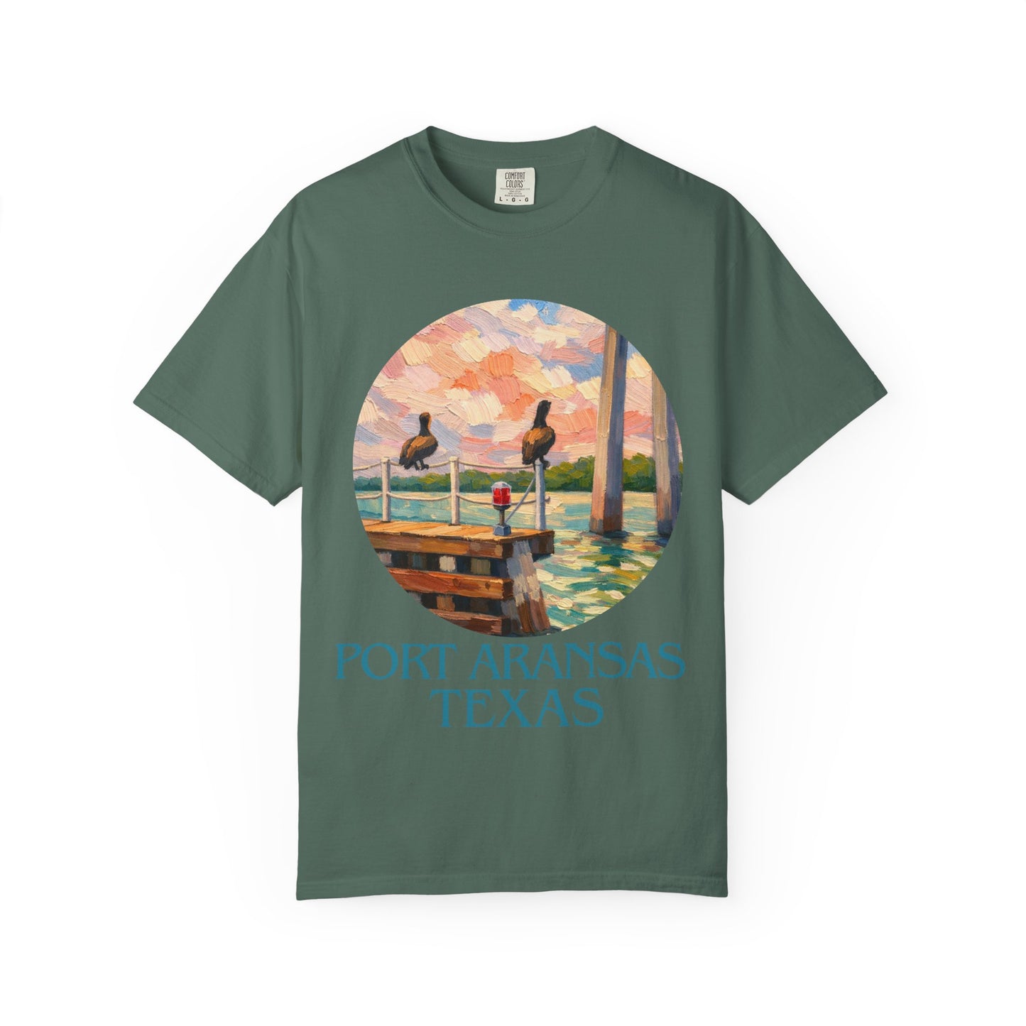 Port Aransas Texas T-Shirt – Coastal Pelican Pier Graphic Tee, Beach Town Souvenir Shirt