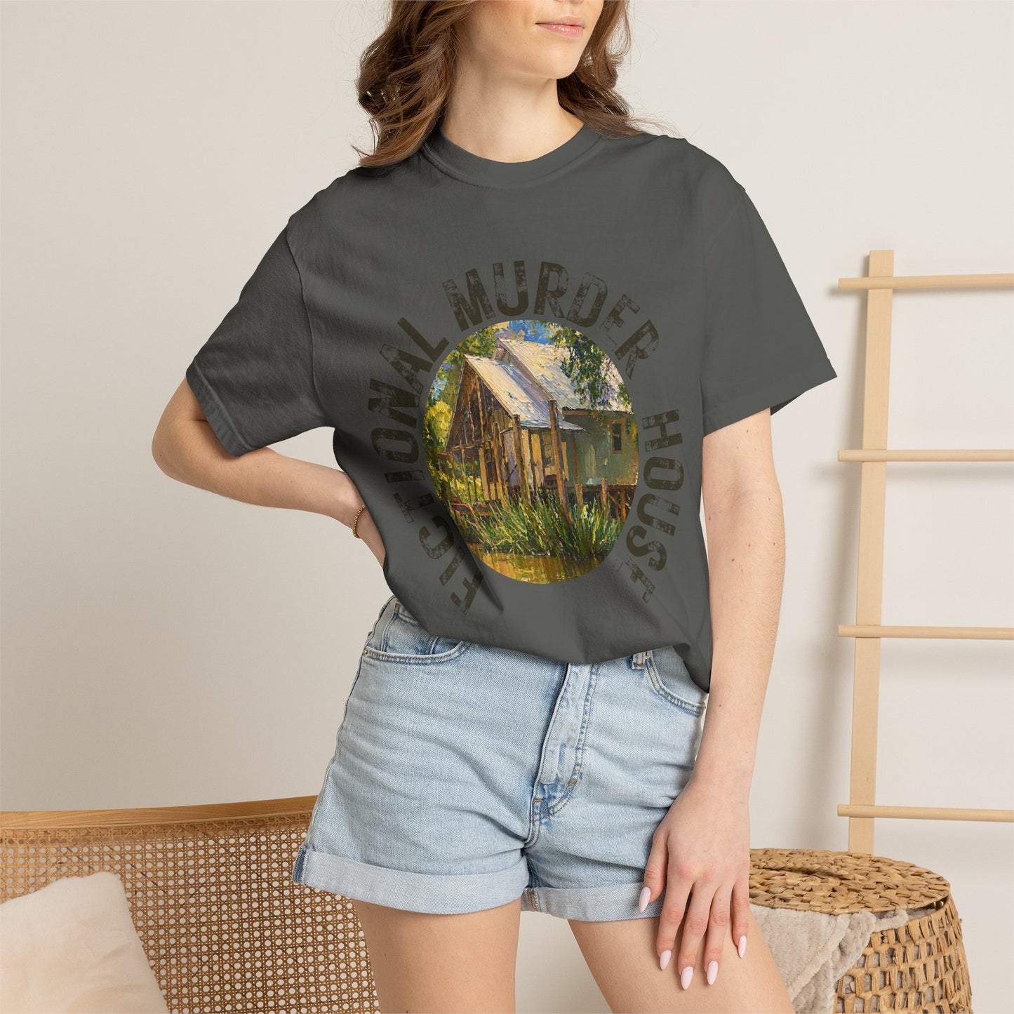 Fictional Murder House Book Lover Tee Summer Book Girl Mystery Reader Book Lover Gift for Murder Mystery Reader