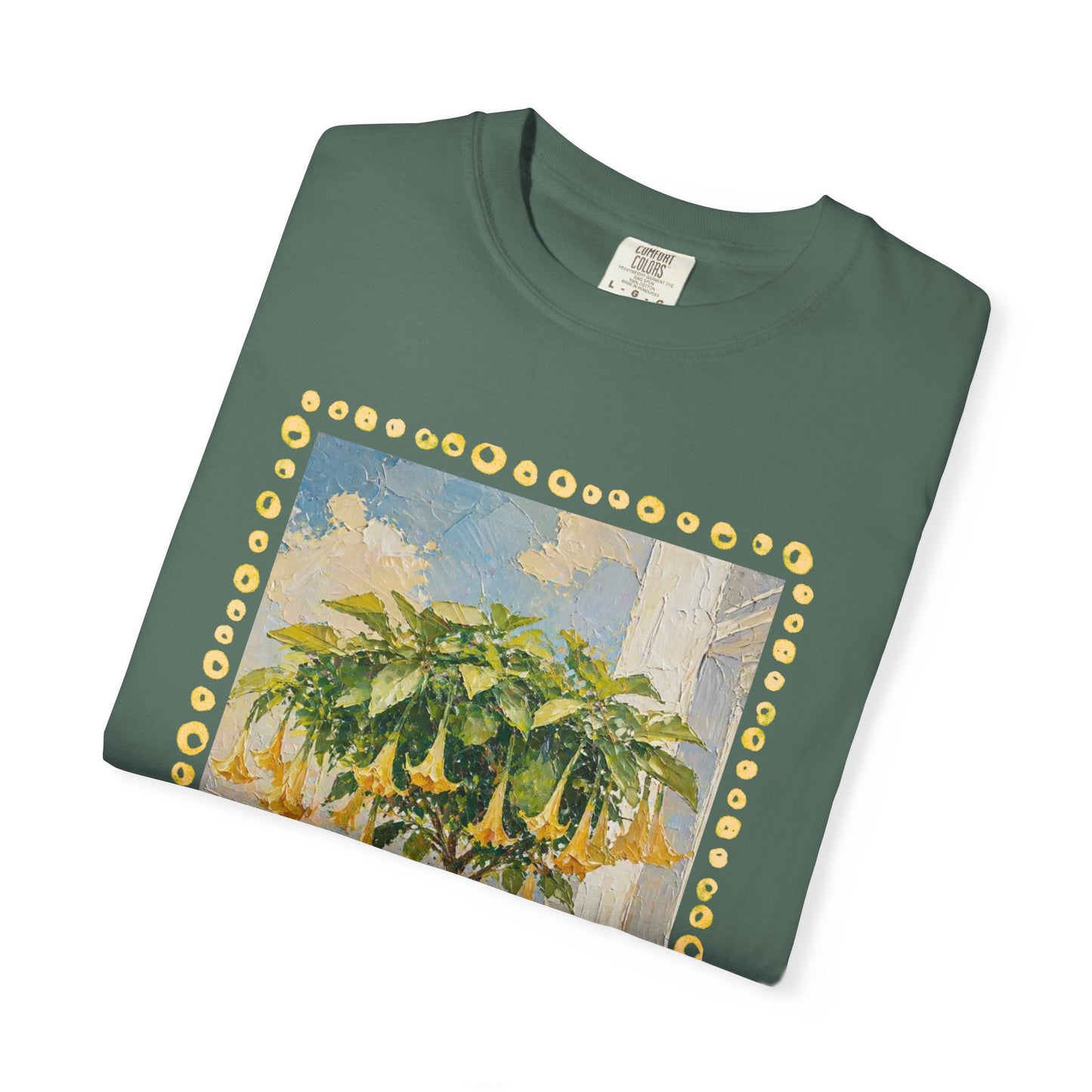 Yellow Trumpet Flowering Tree T-shirt | Flowered Tee Blooming Tee Shirt Flower lovers tshirt