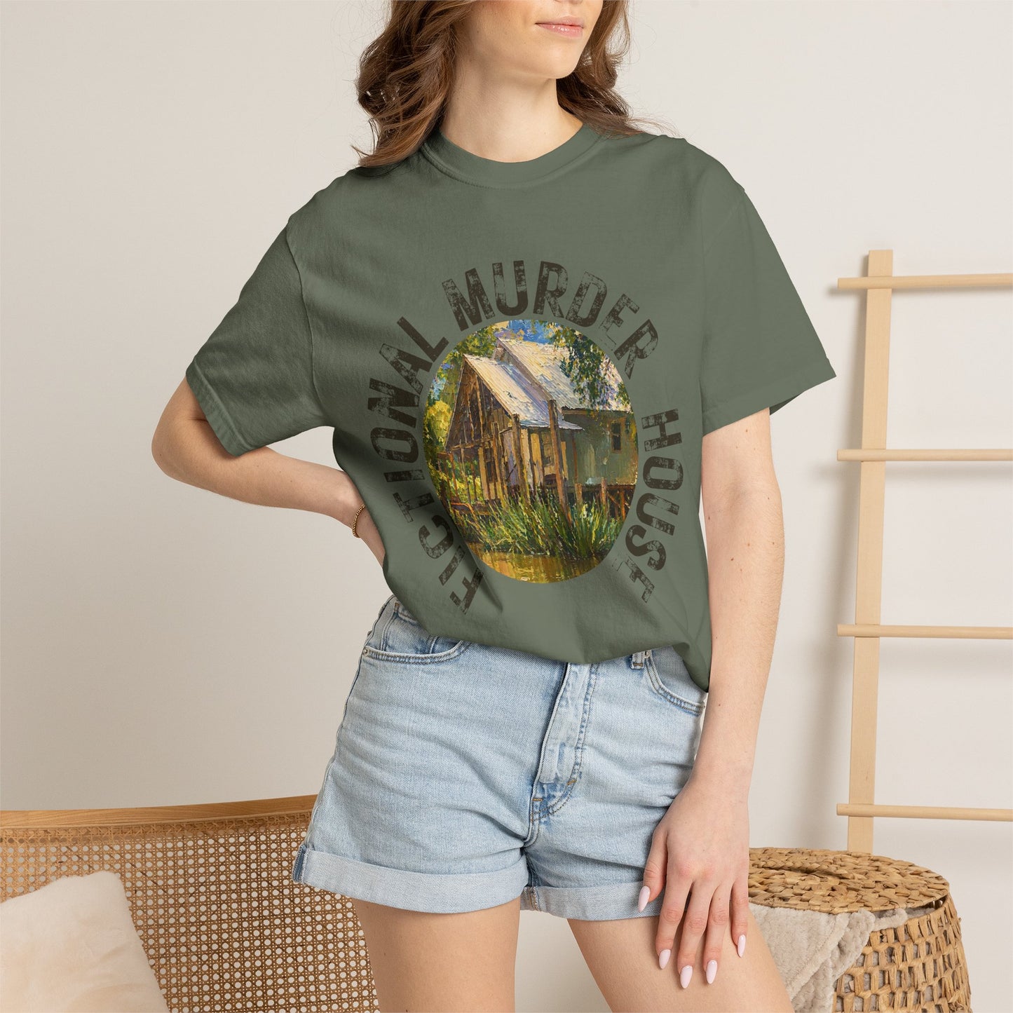 Fictional Murder House Book Lover Tee Summer Book Girl Mystery Reader Book Lover Gift for Murder Mystery Reader