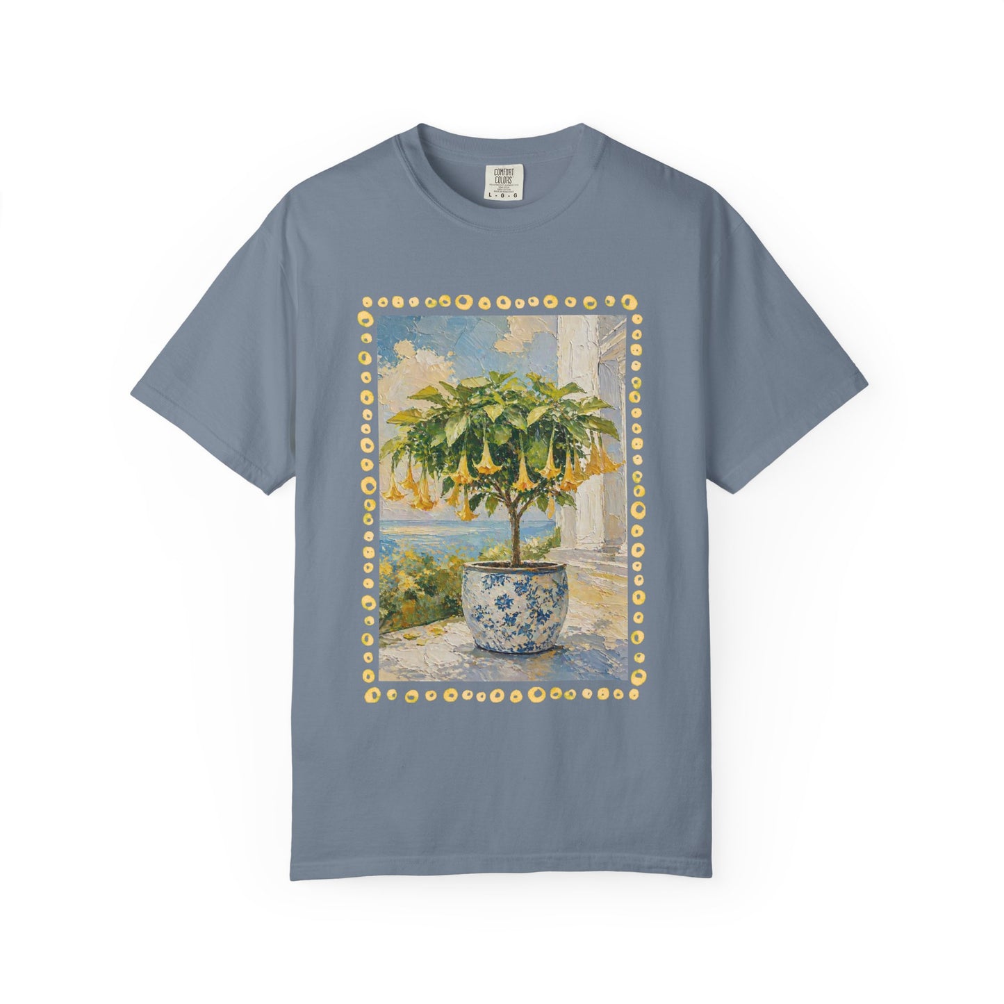 Yellow Trumpet Flowering Tree T-shirt | Flowered Tee Blooming Tee Shirt Flower lovers tshirt