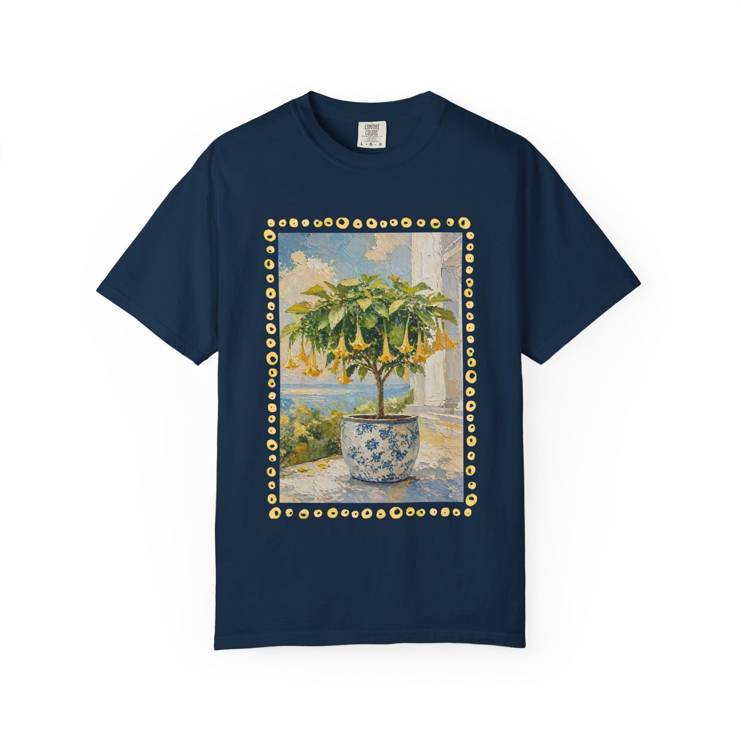 Yellow Trumpet Flowering Tree T-shirt | Flowered Tee Blooming Tee Shirt Flower lovers tshirt