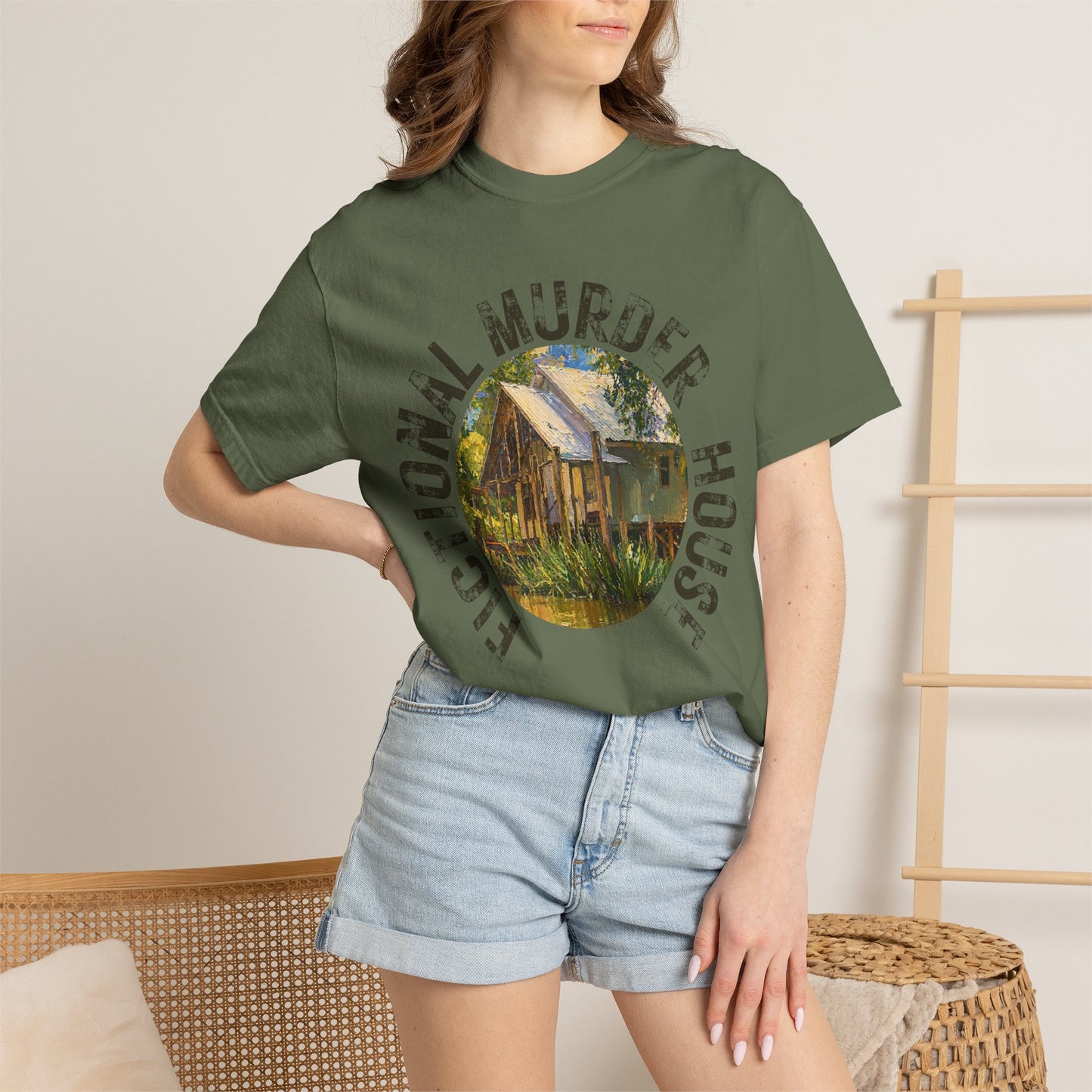 Fictional Murder House Book Lover Tee Summer Book Girl Mystery Reader Book Lover Gift for Murder Mystery Reader