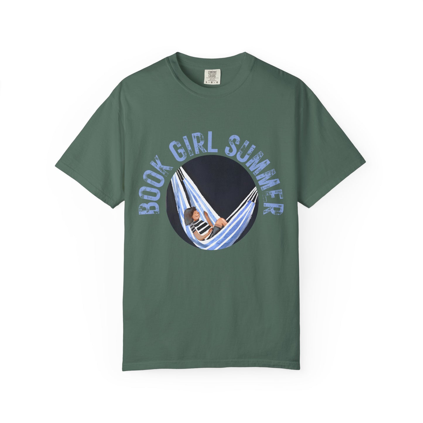 Book Girl Summer Shirt T-Shirt | Book Lover Bookish Reading Hammock Reader Travel Shirt Romance Book