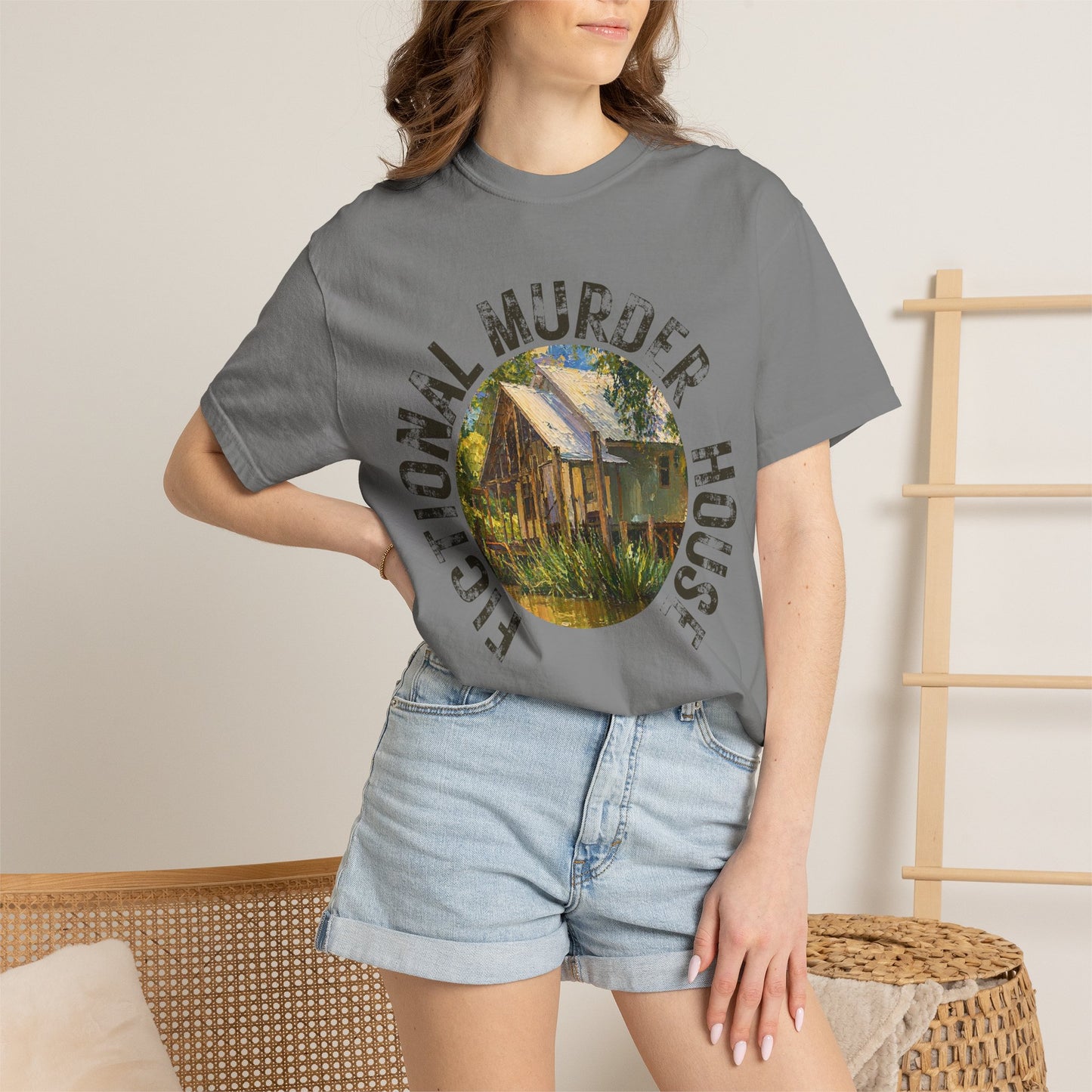 Fictional Murder House Book Lover Tee Summer Book Girl Mystery Reader Book Lover Gift for Murder Mystery Reader
