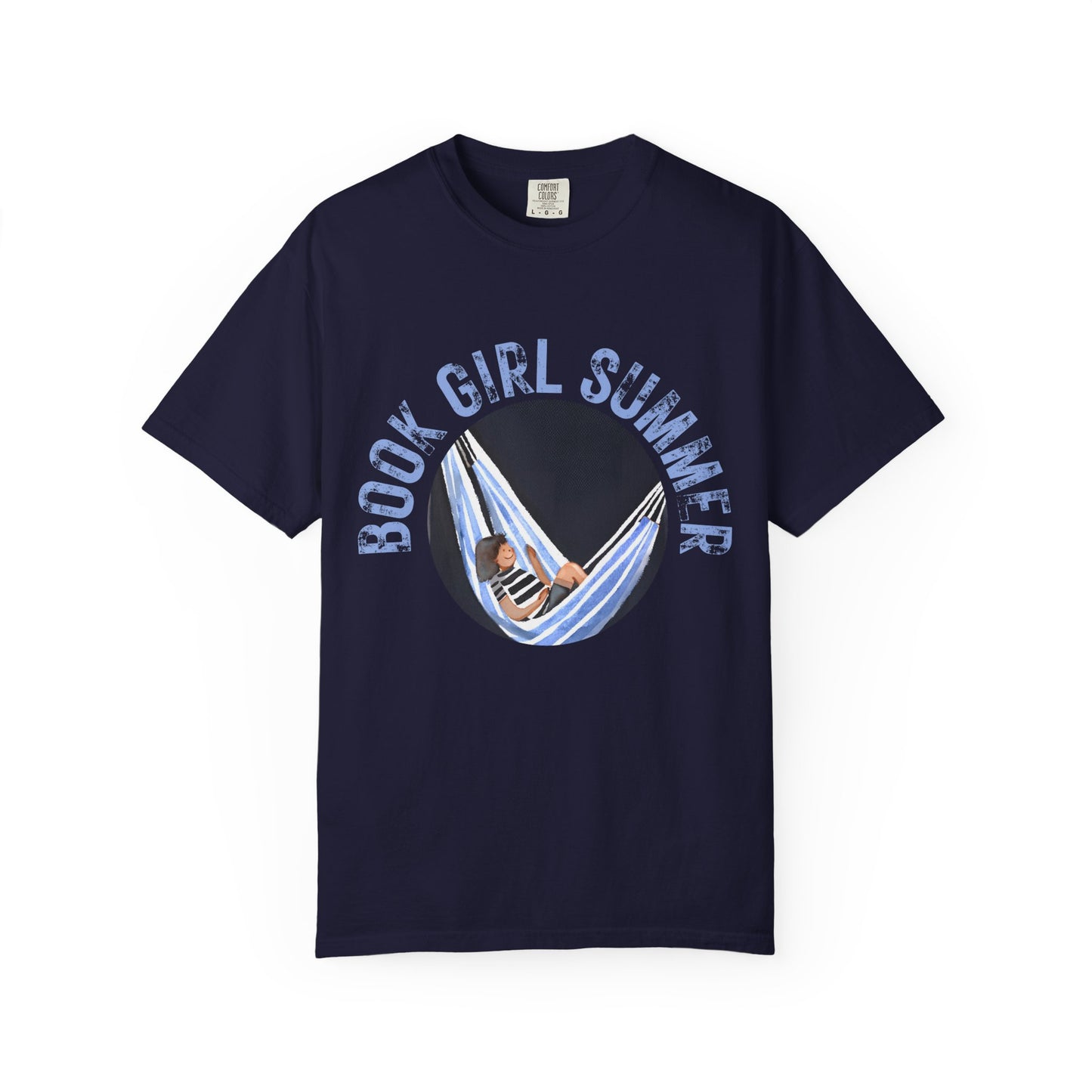 Book Girl Summer Shirt T-Shirt | Book Lover Bookish Reading Hammock Reader Travel Shirt Romance Book