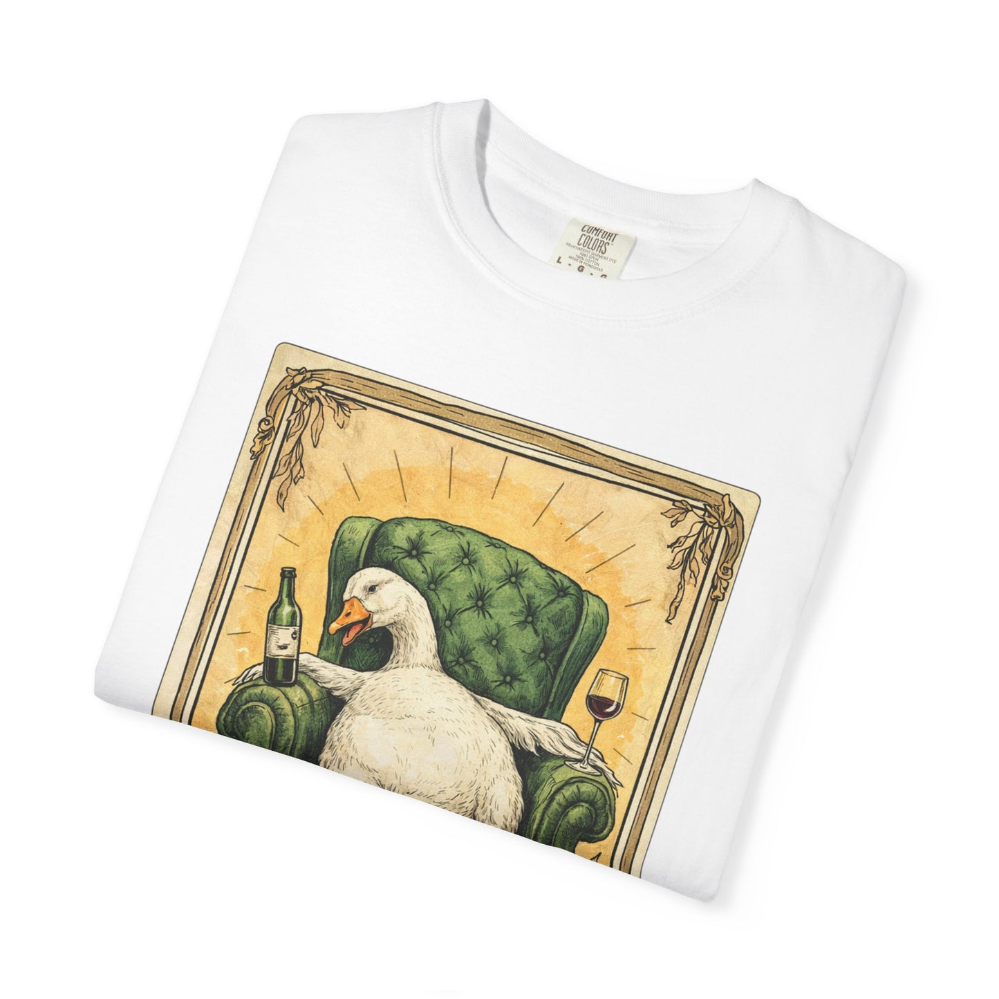 Tarot Goose Night Out T-shirt | Funny Goose Illustration