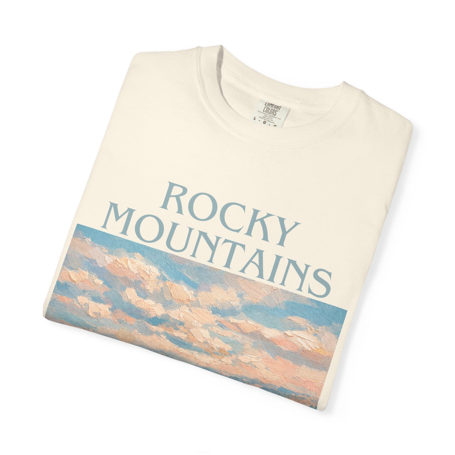 Rocky Mountains Goat-titude T-Shirt | Mountain Goat Illustration