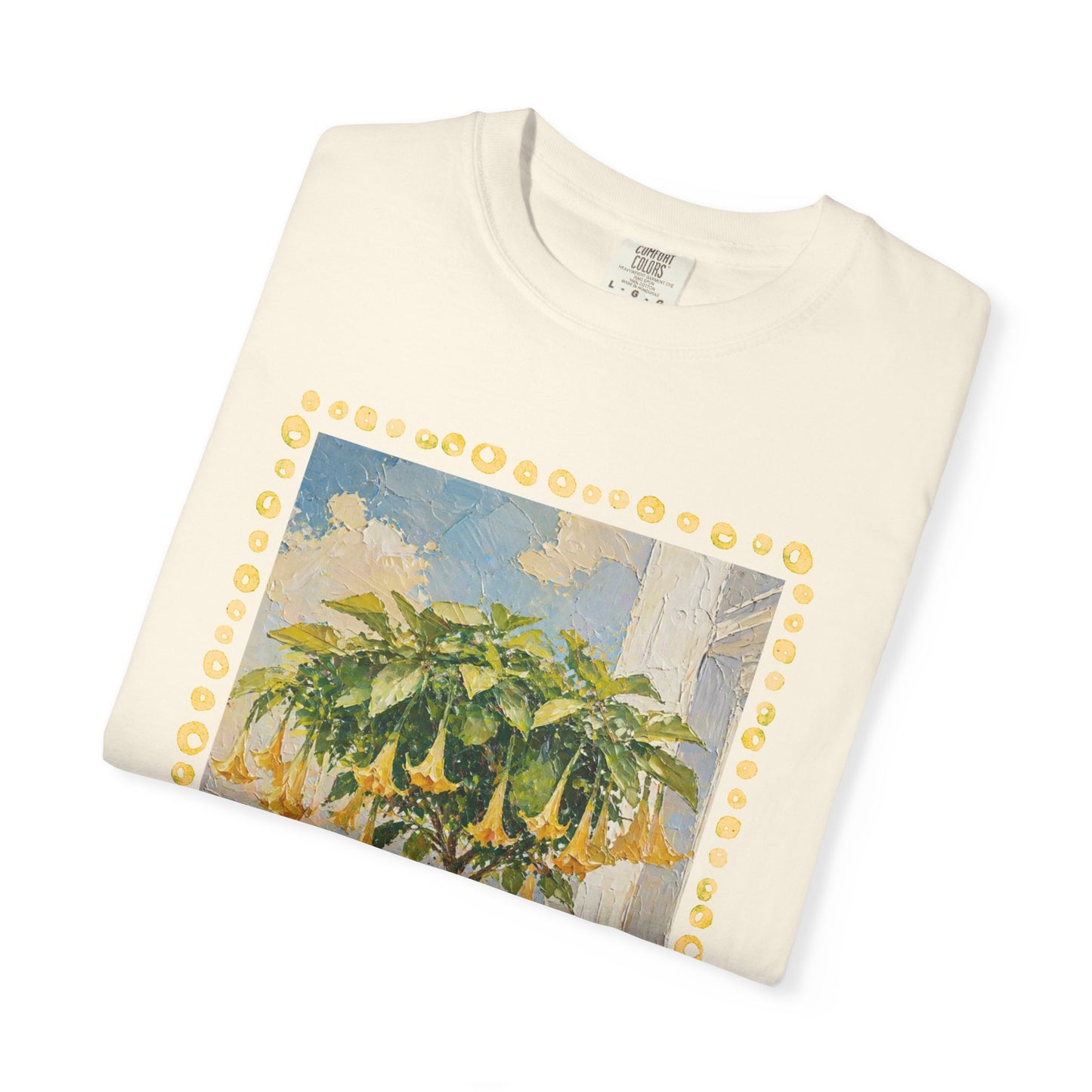 Yellow Trumpet Flowering Tree T-shirt | Flowered Tee Blooming Tee Shirt Flower lovers tshirt