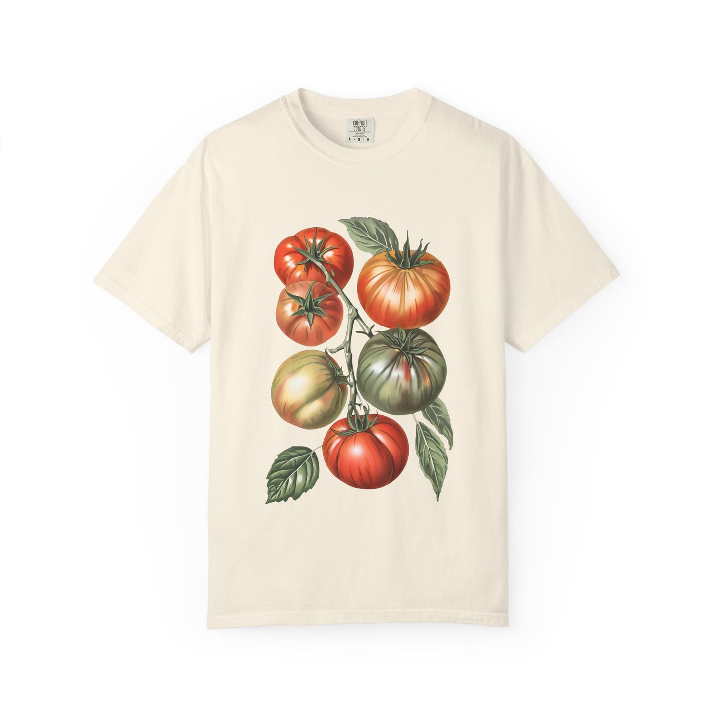 Botanical Tomato Comfort Colors Shirt Summer Vegetable Tee Tomato Girl Summer Vegetable T-Shirt Botanical Tee-Shirt