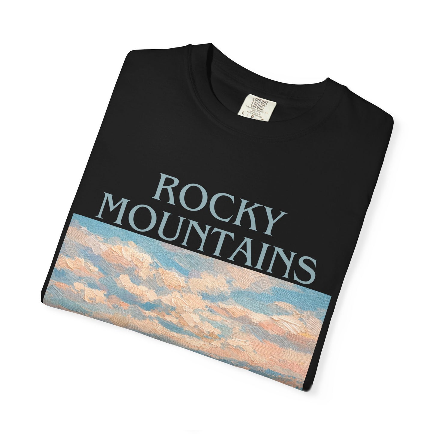 Rocky Mountains Goat-titude T-Shirt | Mountain Goat Illustration