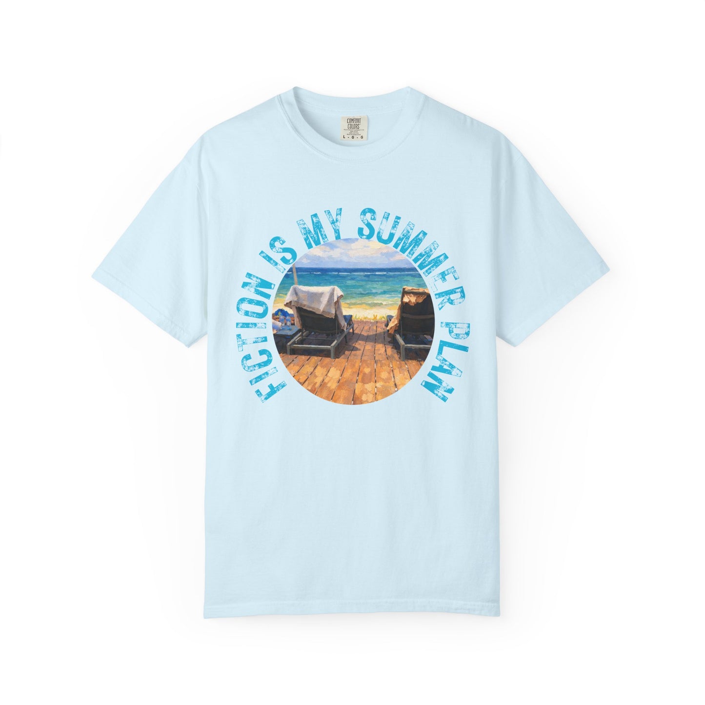 Book Girl Summer T-Shirt Fiction is my summer plan Book Lover Bookish Reading Tee Reader Travel Shirt Romance Book