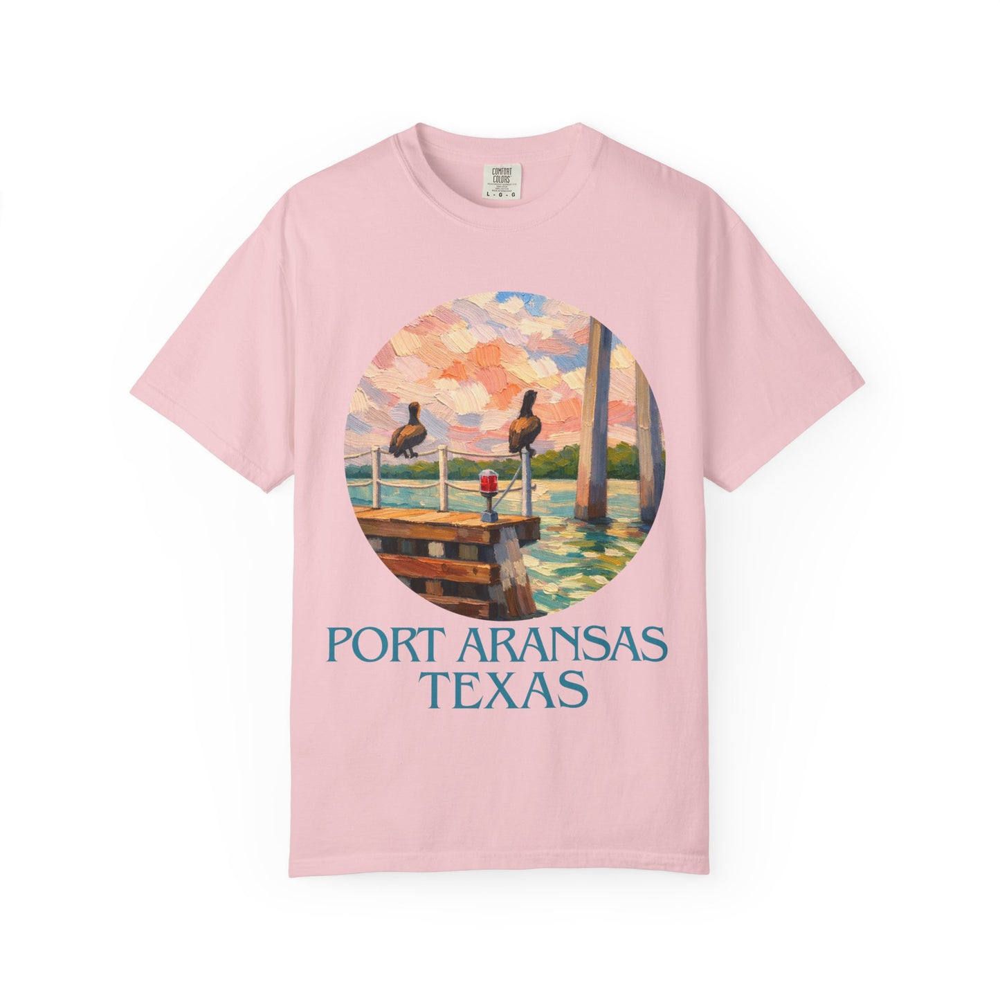 Port Aransas Texas T-Shirt – Coastal Pelican Pier Graphic Tee, Beach Town Souvenir Shirt