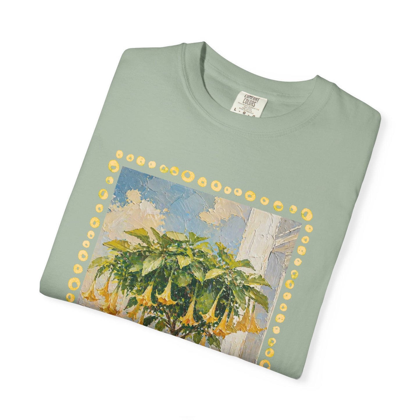 Yellow Trumpet Flowering Tree T-shirt | Flowered Tee Blooming Tee Shirt Flower lovers tshirt