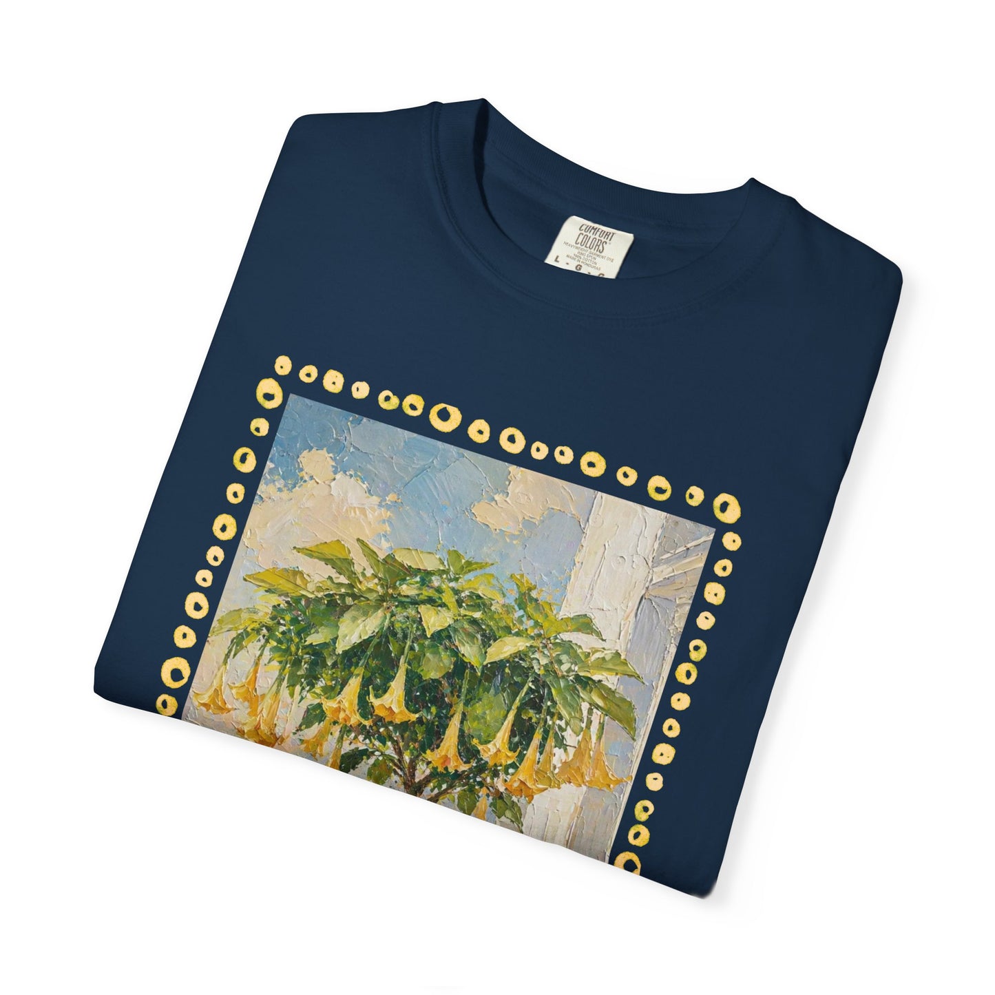 Yellow Trumpet Flowering Tree T-shirt | Flowered Tee Blooming Tee Shirt Flower lovers tshirt