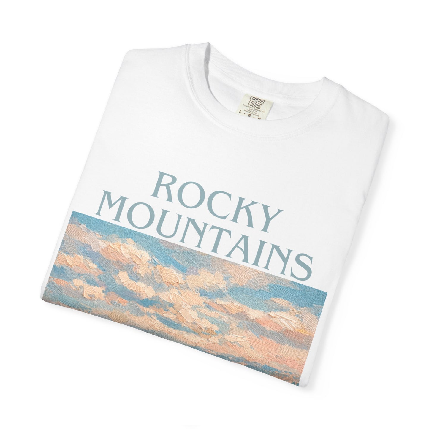 Rocky Mountains Goat-titude T-Shirt | Mountain Goat Illustration
