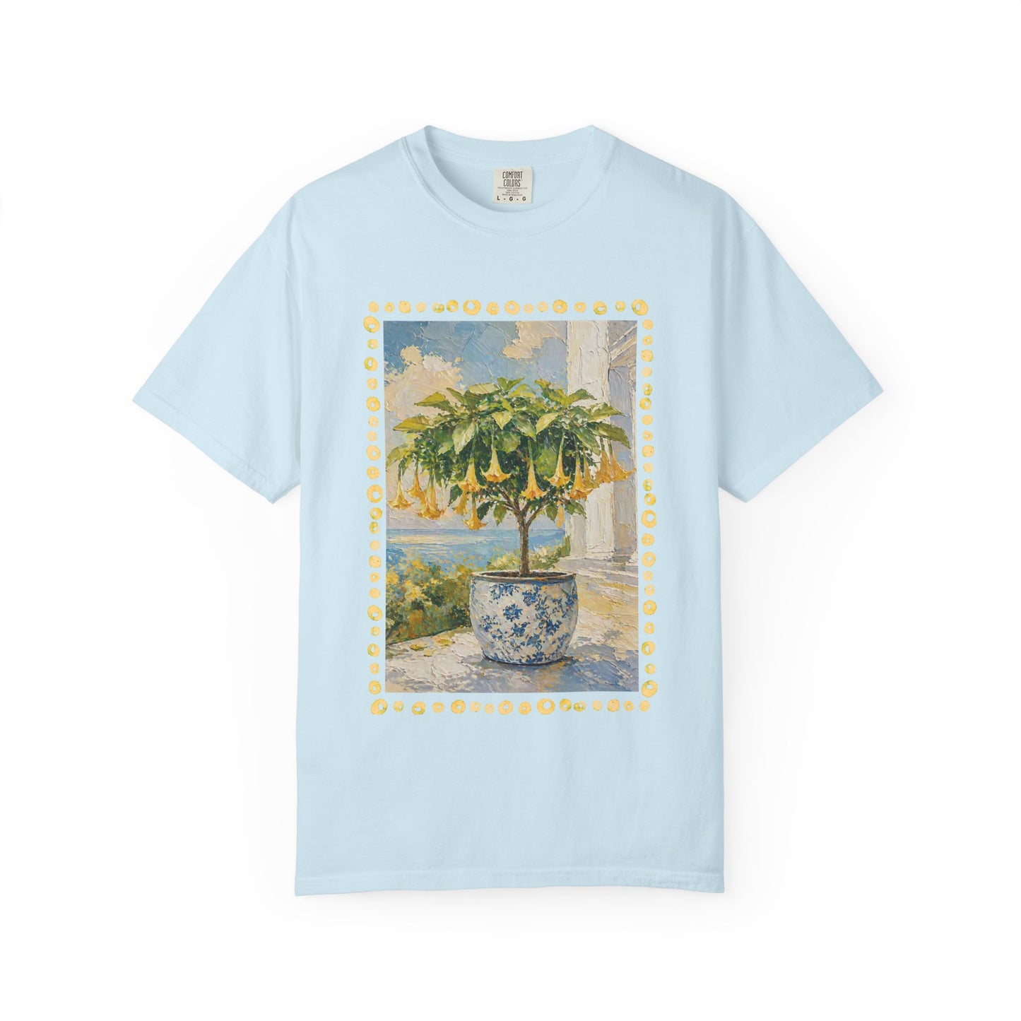 Yellow Trumpet Flowering Tree T-shirt | Flowered Tee Blooming Tee Shirt Flower lovers tshirt