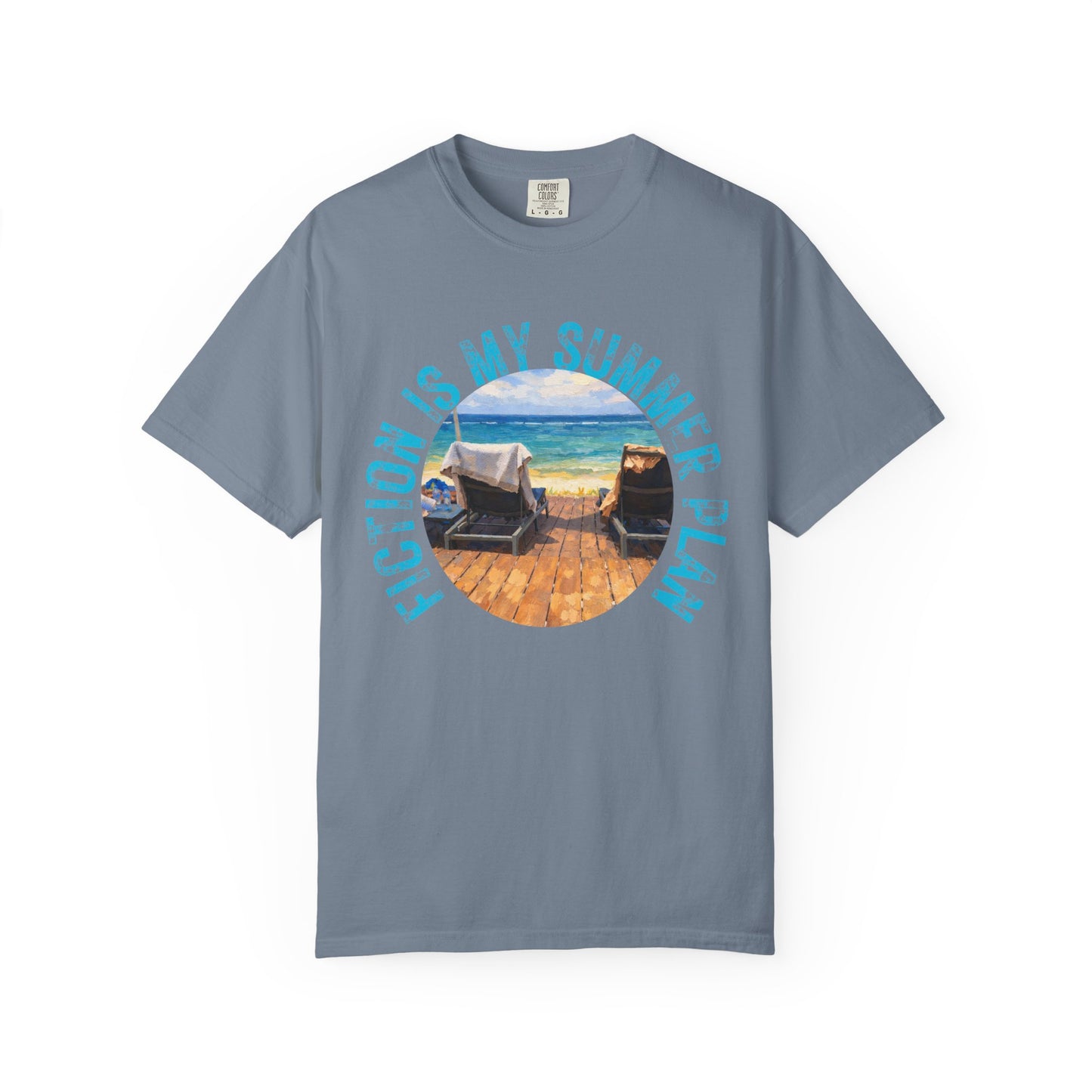 Book Girl Summer T-Shirt Fiction is my summer plan Book Lover Bookish Reading Tee Reader Travel Shirt Romance Book