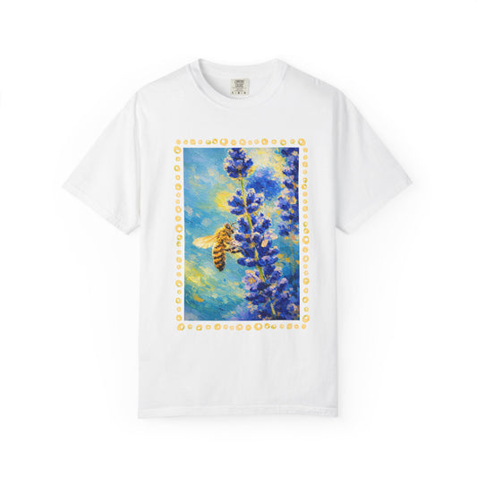 Bee Themed Shirt Comfort Colors Bee Flower Tee Blooming Cottagecoreing Tee Botanical Tee-Vintage Bumble Bee T-shirt Summer Shirt