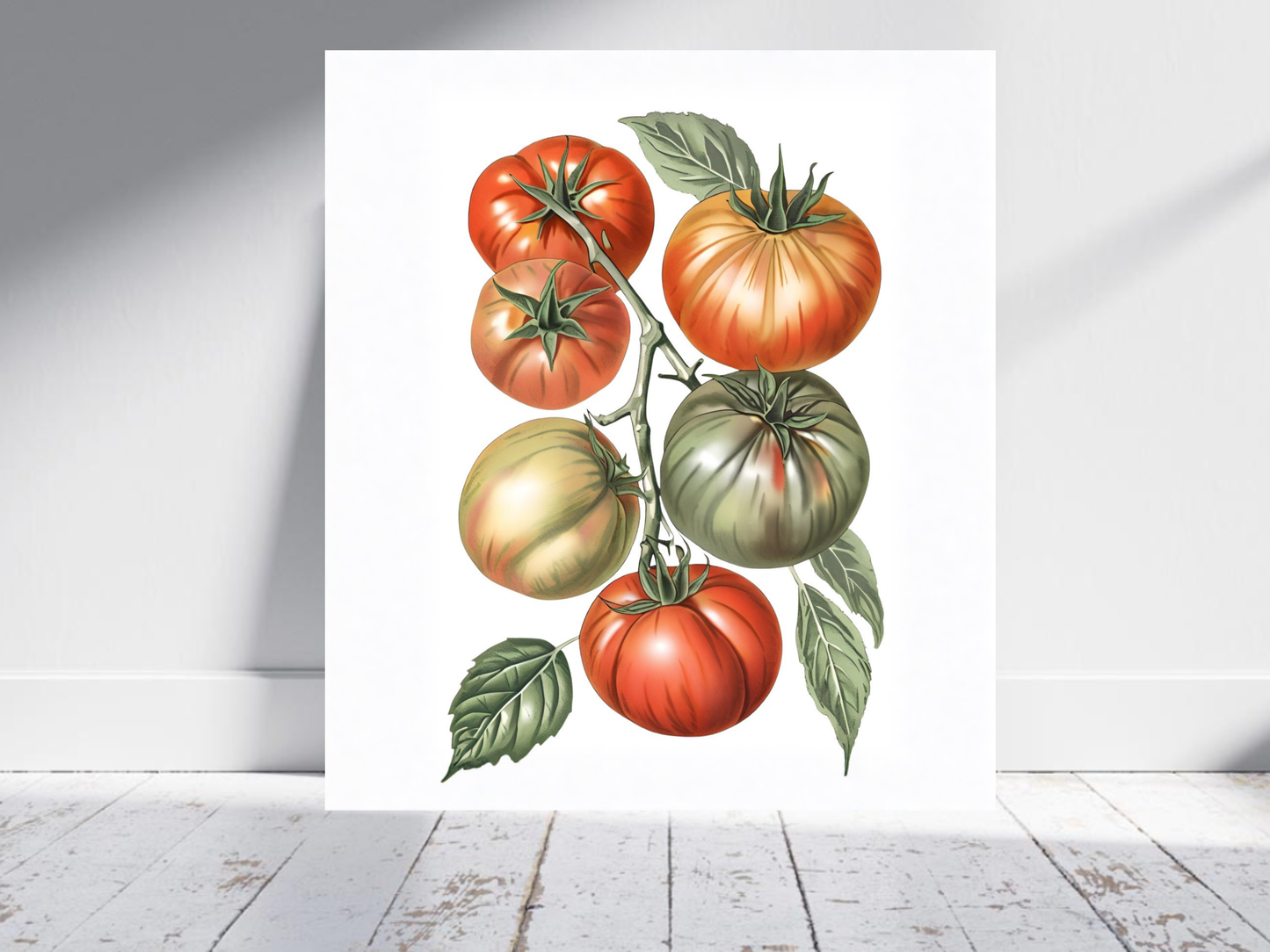 Mediterranean Tomato Kitchen Print — Italian Summer Wall Art Poster
