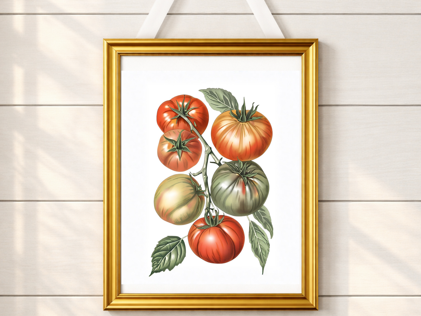 Mediterranean Tomato Kitchen Print — Italian Summer Wall Art Poster