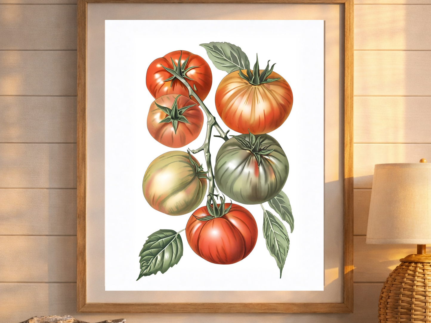 Mediterranean Tomato Kitchen Print — Italian Summer Wall Art Poster