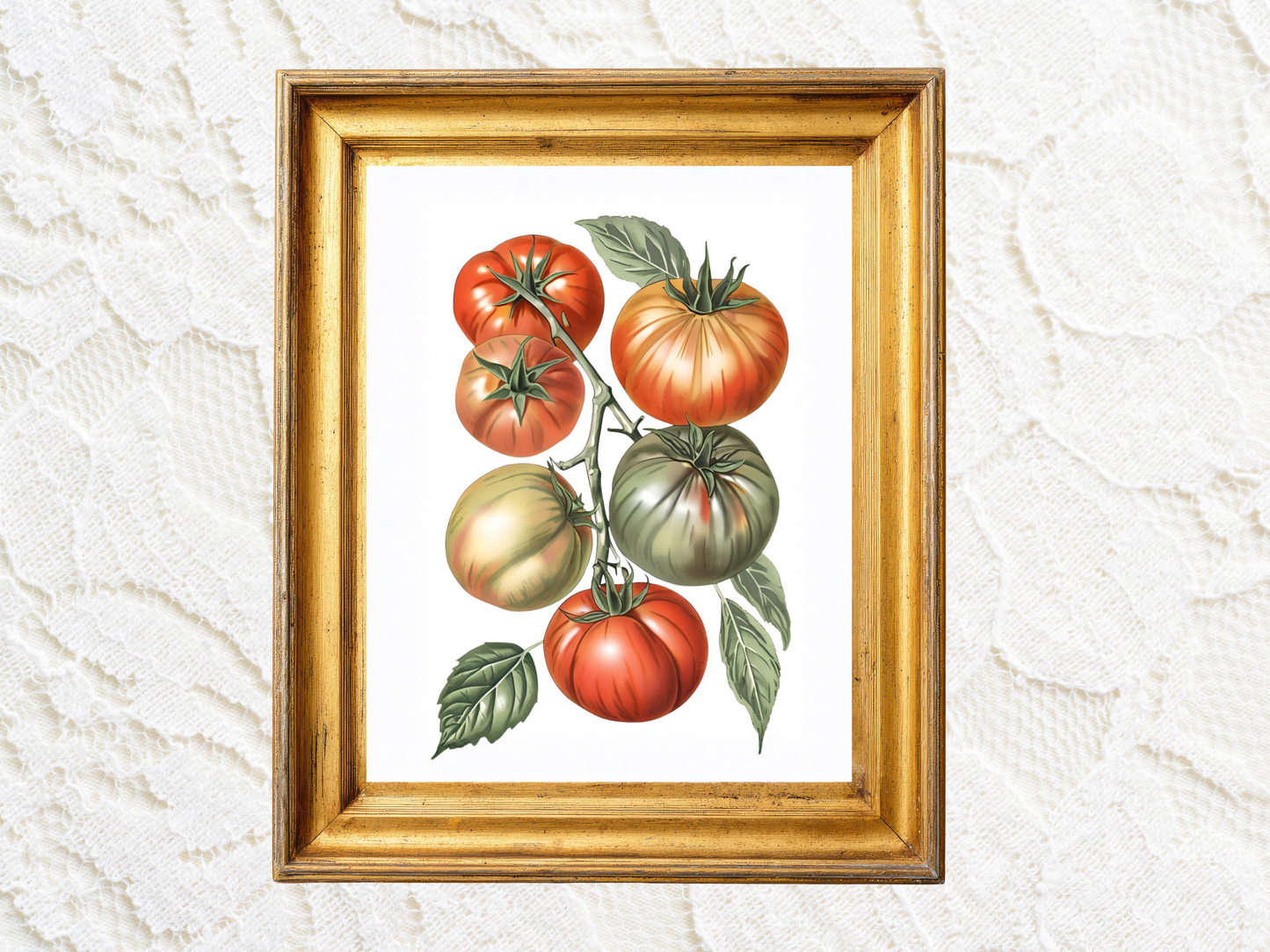 Mediterranean Tomato Kitchen Print — Italian Summer Wall Art Poster