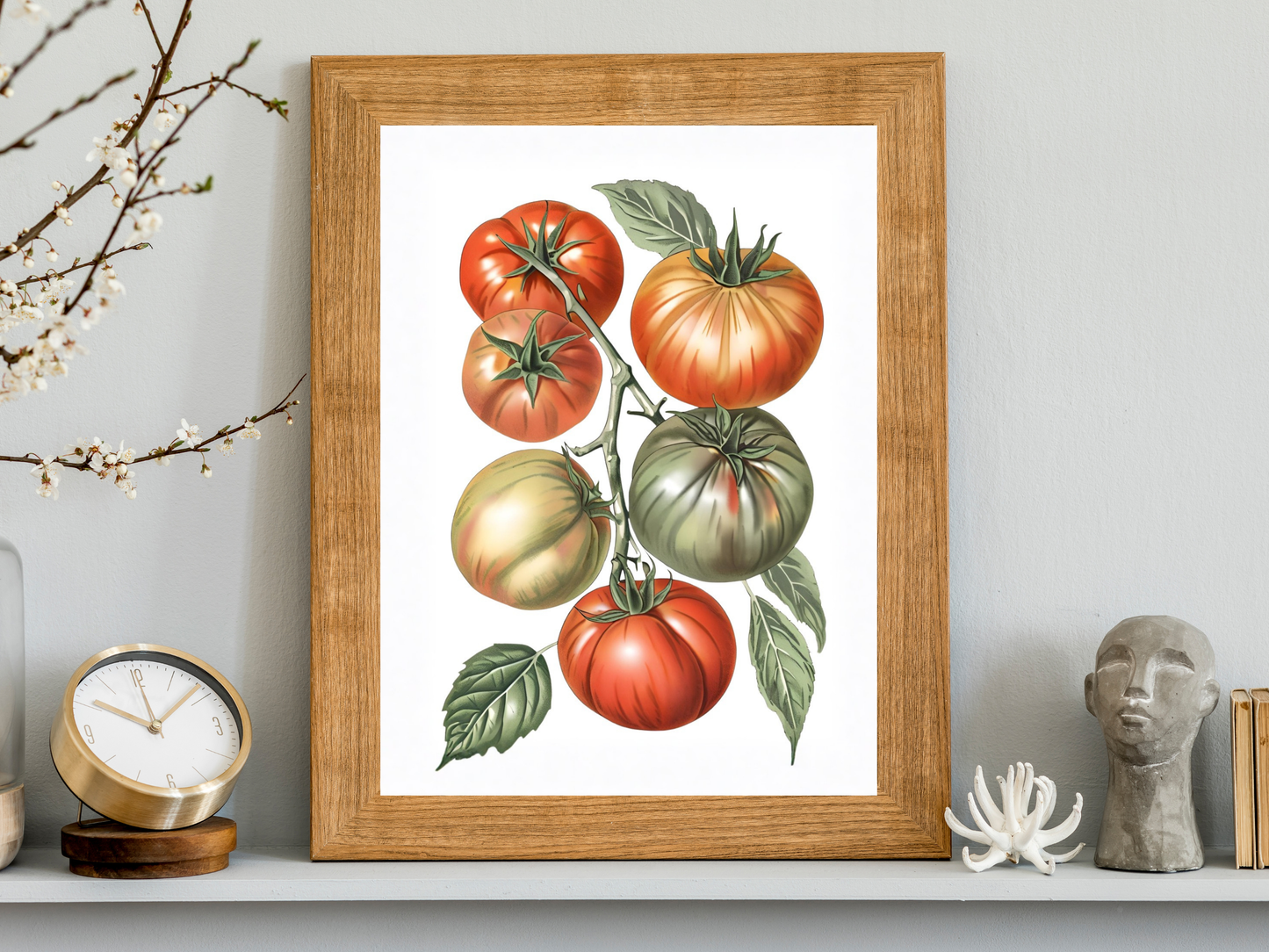 Mediterranean Tomato Kitchen Print — Italian Summer Wall Art Poster