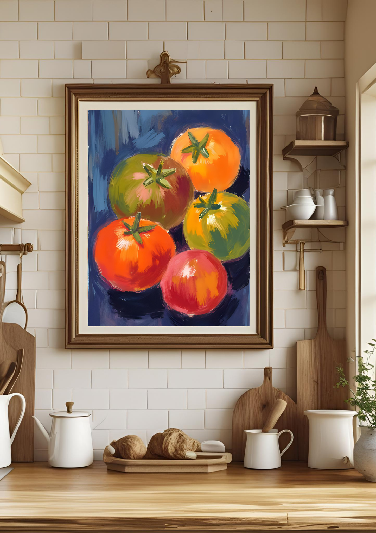 Tomato Art Print Italian Tomato Art Heirloom tomato print kitchen poster tomato kitchen wall art