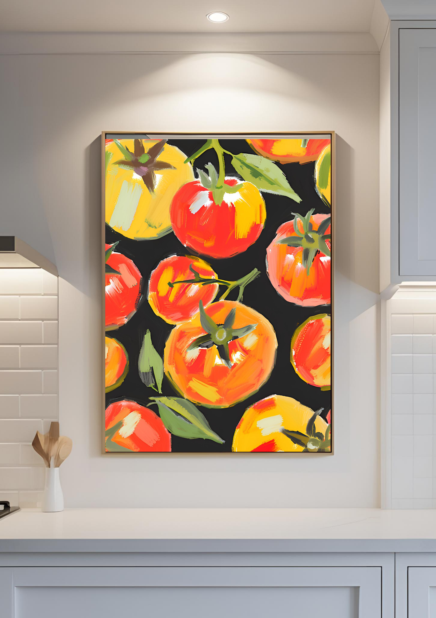 Tomato Art Print Veggie Wall Art Tomato Print Kitchen Wall Decorer Decorative Restaurant