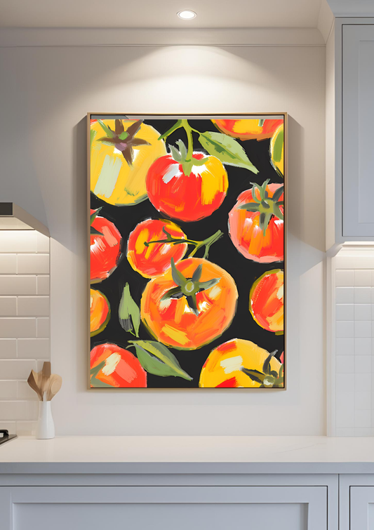 Tomato Art Print Veggie Wall Art Tomato Print Kitchen Wall Decorer Decorative Restaurant