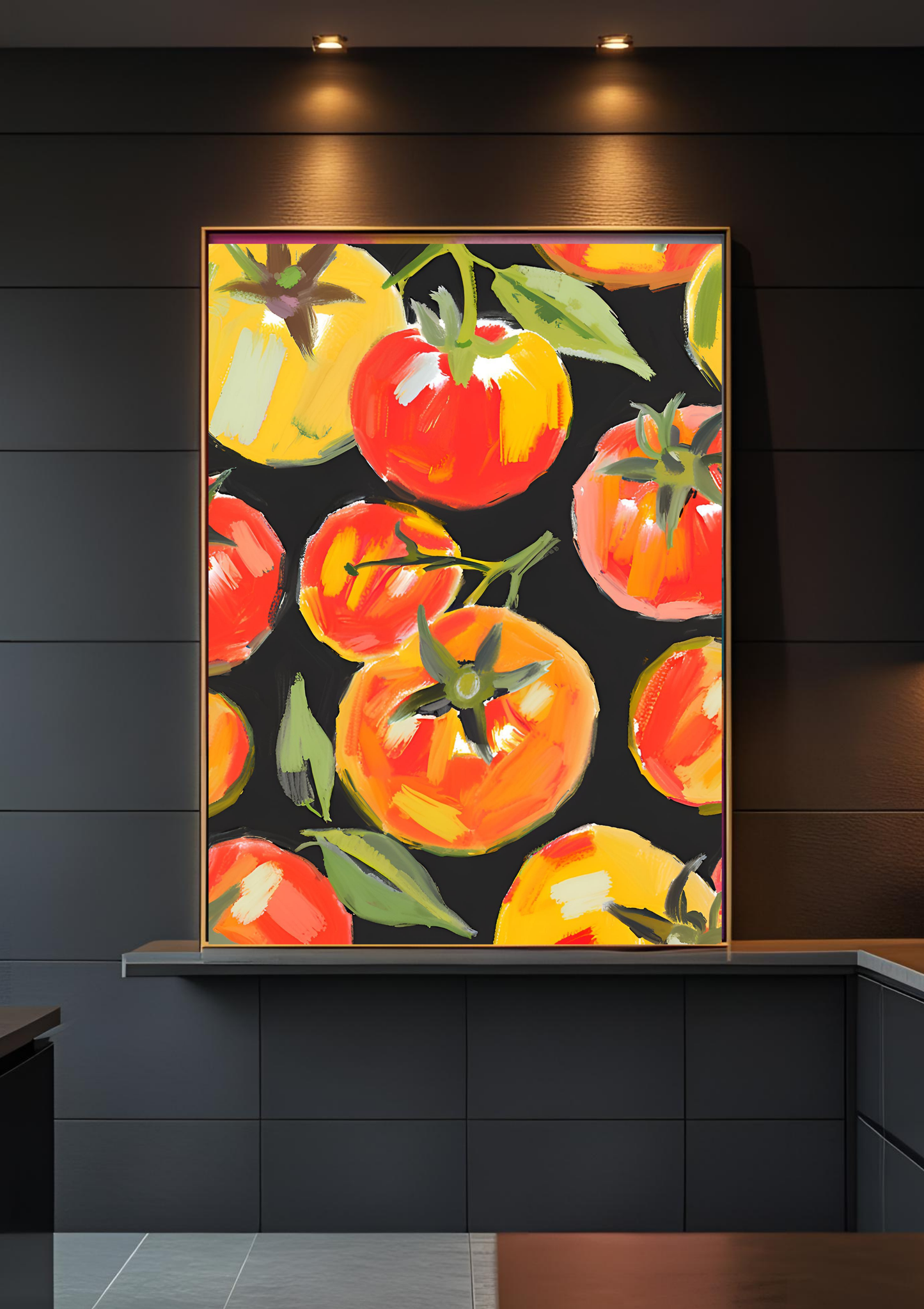 Tomato Art Print Veggie Wall Art Tomato Print Kitchen Wall Decorer Decorative Restaurant