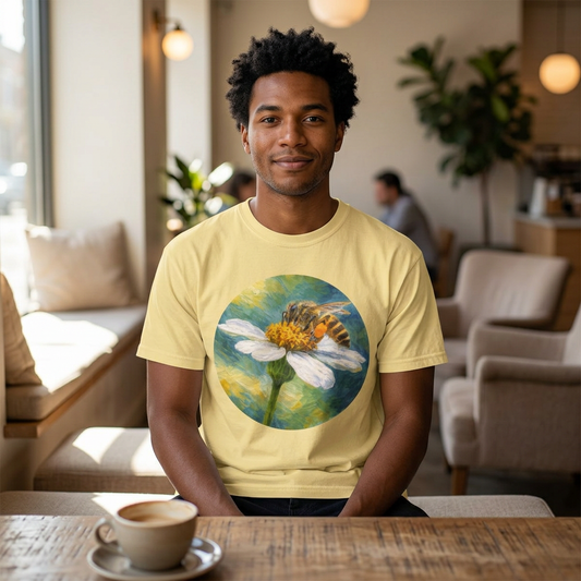 Bee Themed Shirt Comfort Colors Bee Flower Tee Blooming Cottagecoreing Tee Botanical Tee Summer Shirt Natured Inspired Tee