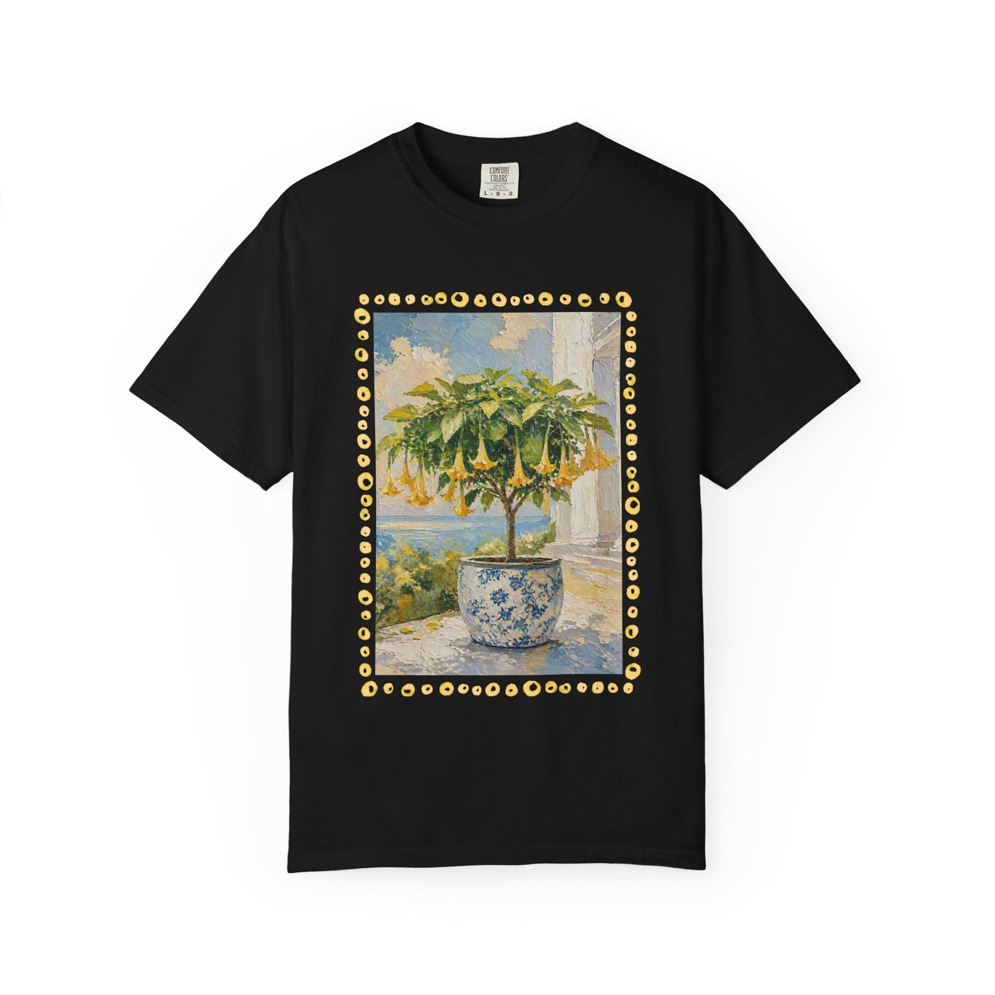 Yellow Trumpet Flowering Tree T-shirt | Flowered Tee Blooming Tee Shirt Flower lovers tshirt