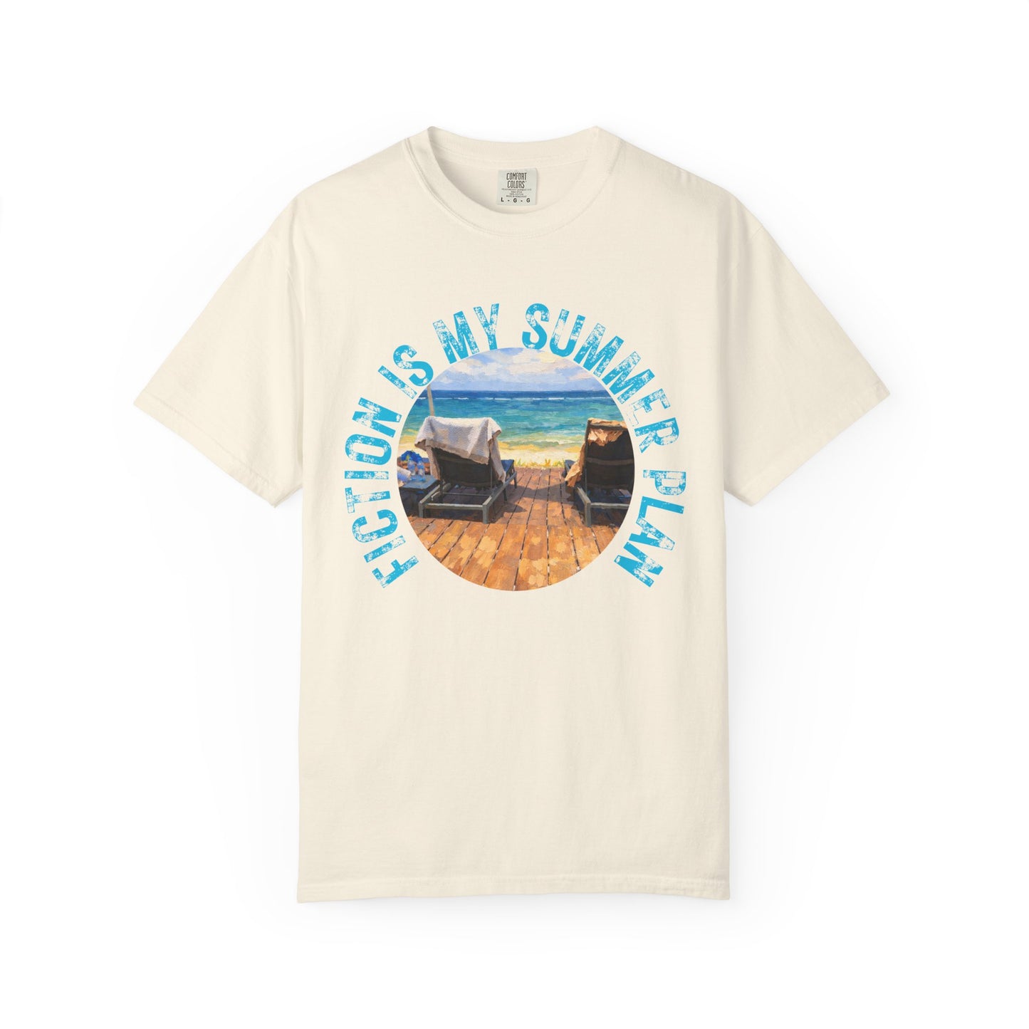 Book Girl Summer T-Shirt Fiction is my summer plan Book Lover Bookish Reading Tee Reader Travel Shirt Romance Book