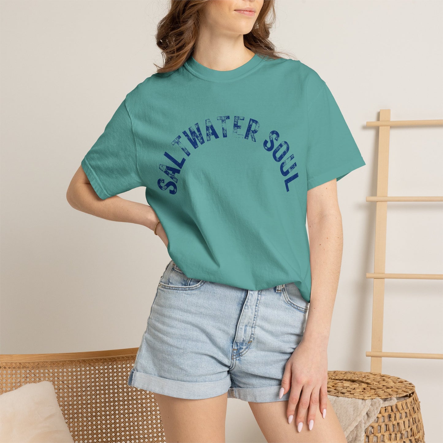 Saltwater Soul T-shirt Beach Vibes Tee Ocean Graphic Shirt Ocean Lover Gift Summer Tee