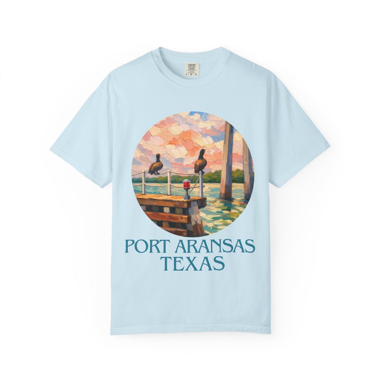 Port Aransas Texas T-Shirt – Coastal Pelican Pier Graphic Tee, Beach Town Souvenir Shirt
