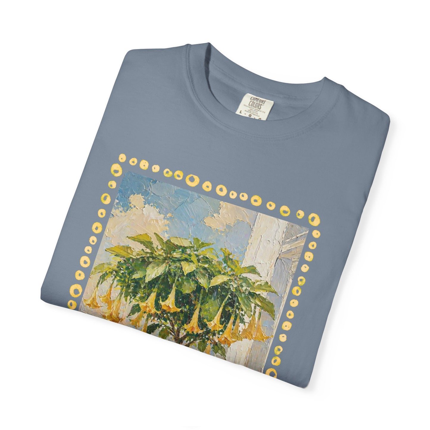Yellow Trumpet Flowering Tree T-shirt | Flowered Tee Blooming Tee Shirt Flower lovers tshirt