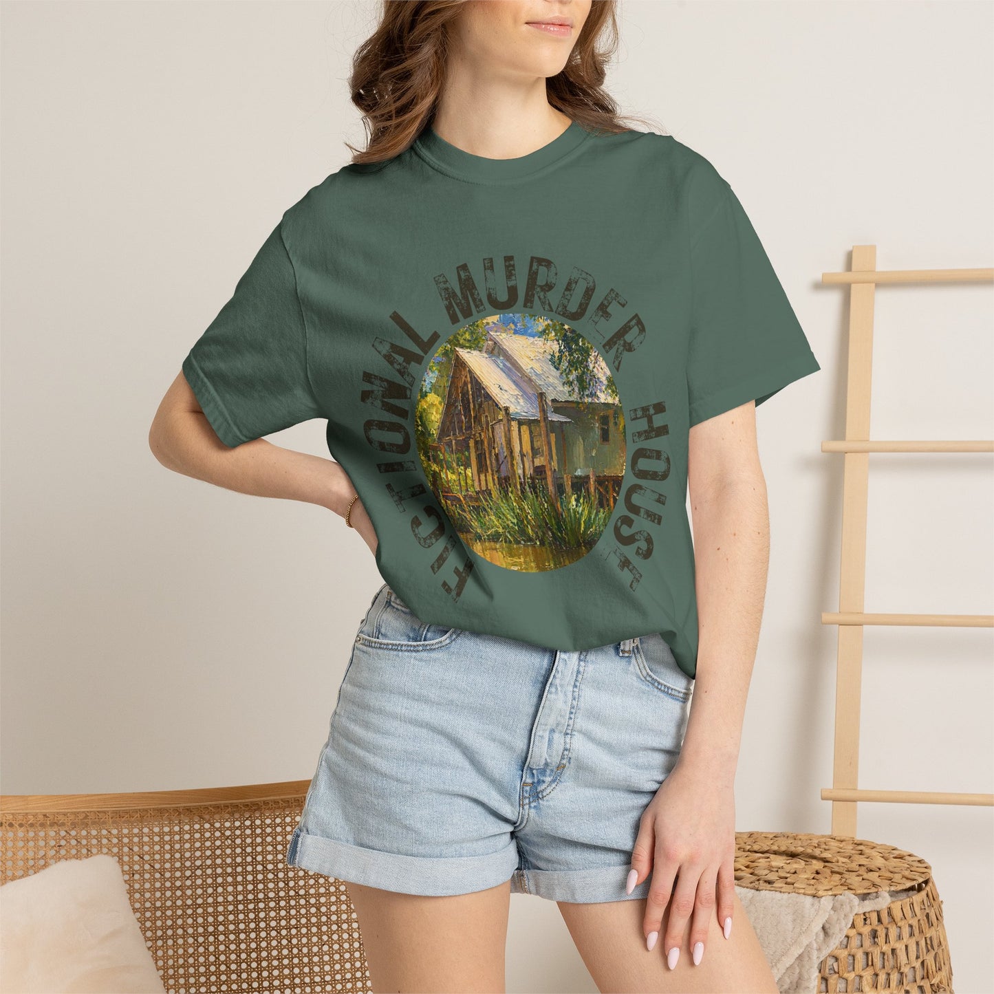 Fictional Murder House Book Lover Tee Summer Book Girl Mystery Reader Book Lover Gift for Murder Mystery Reader