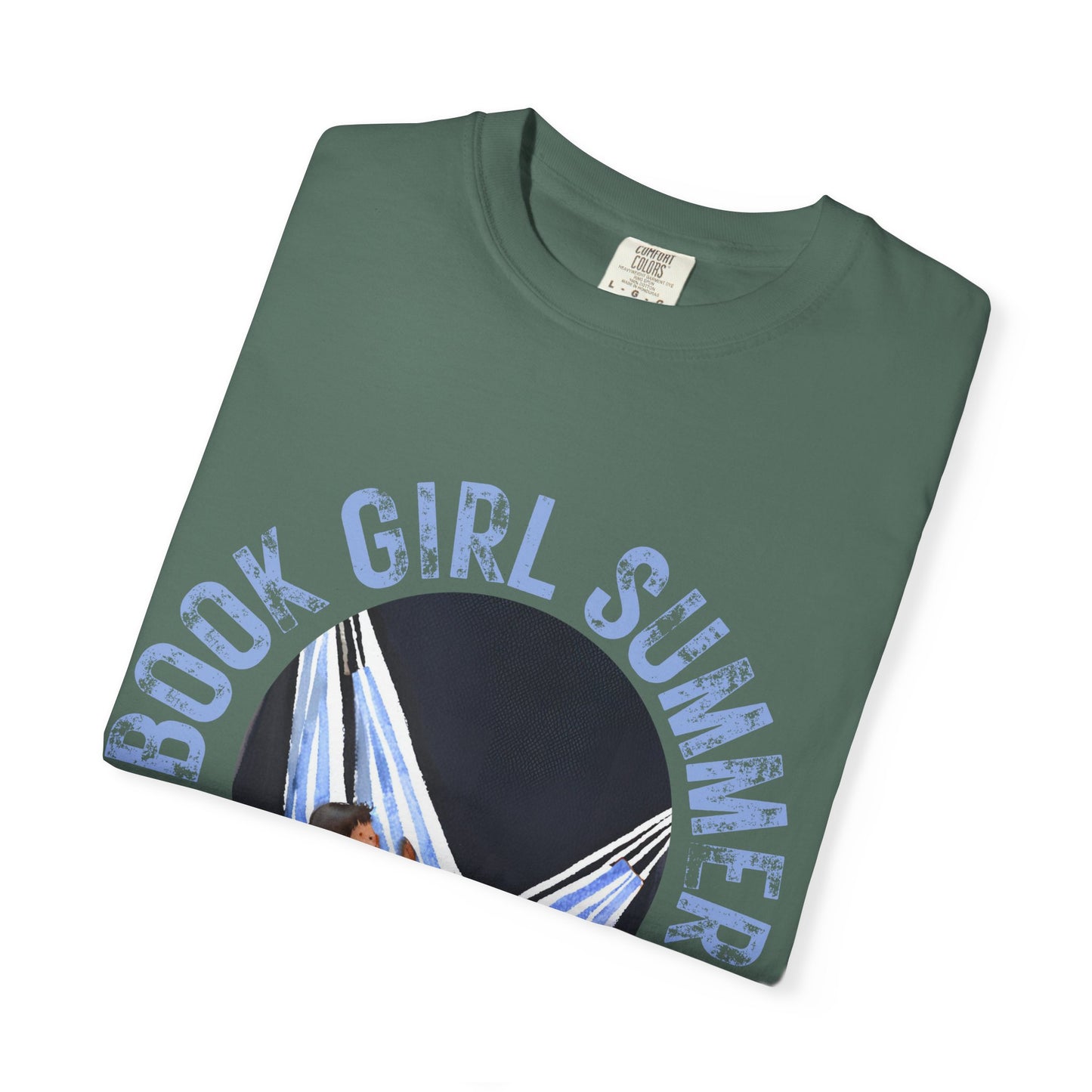 Book Girl Summer Shirt T-Shirt | Book Lover Bookish Reading Hammock Reader Travel Shirt Romance Book