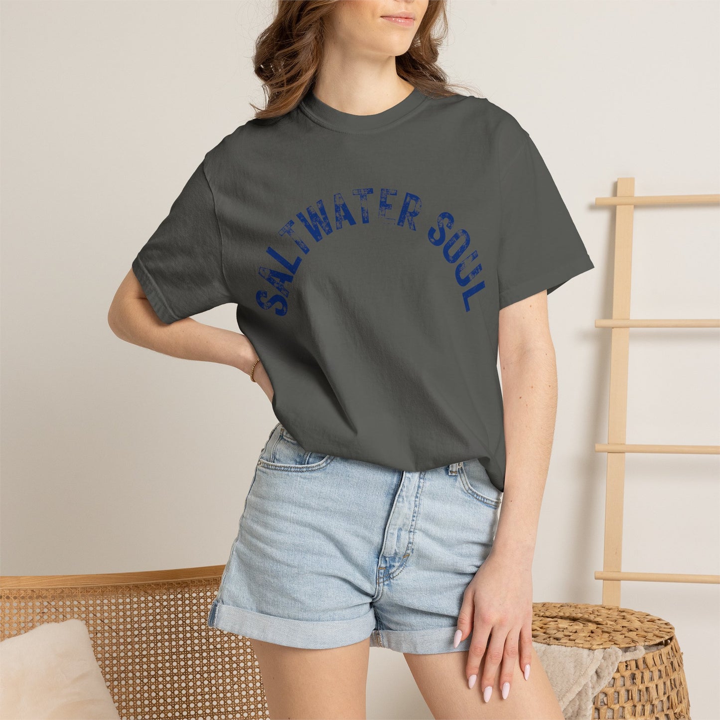 Saltwater Soul T-shirt Beach Vibes Tee Ocean Graphic Shirt Ocean Lover Gift Summer Tee