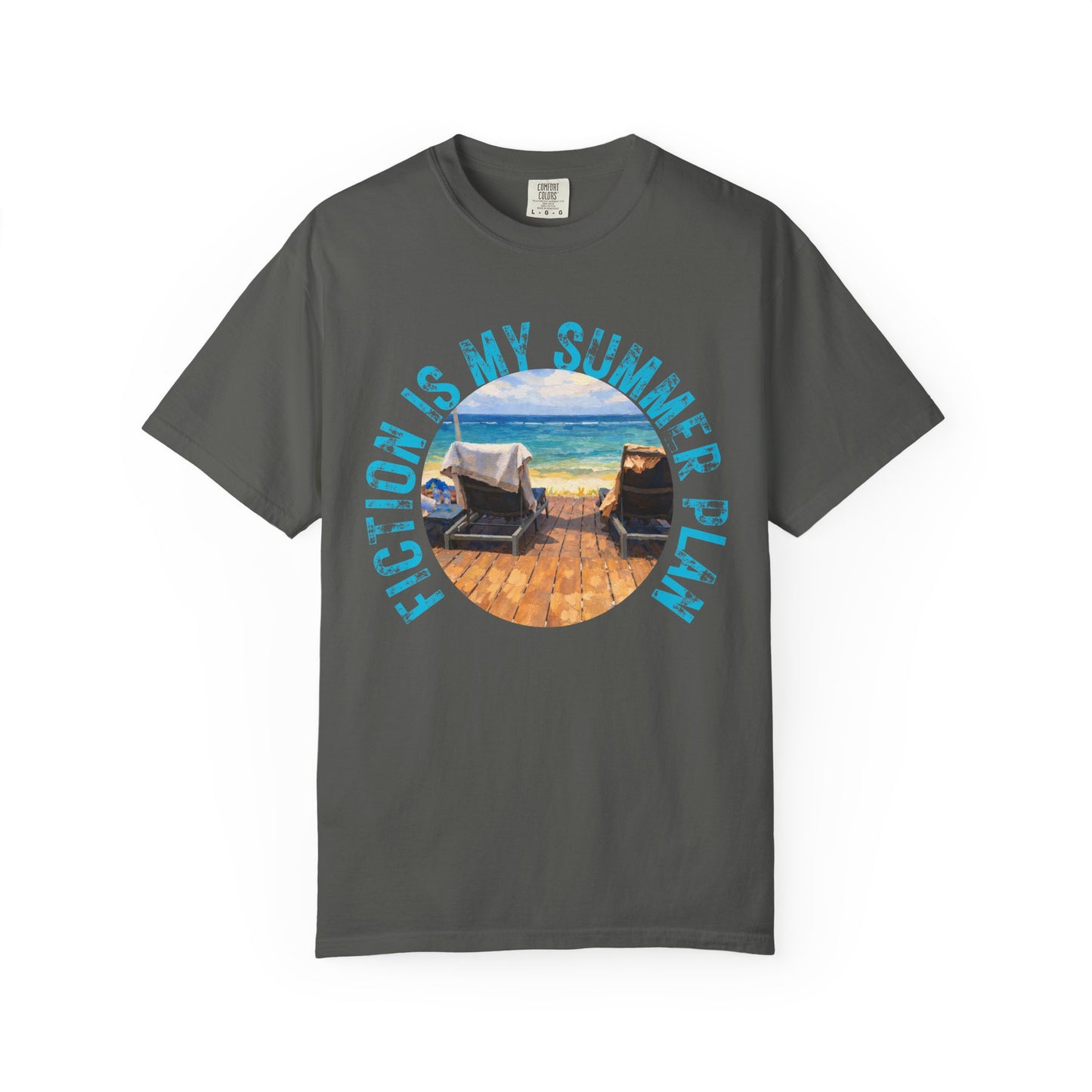 Book Girl Summer T-Shirt Fiction is my summer plan Book Lover Bookish Reading Tee Reader Travel Shirt Romance Book