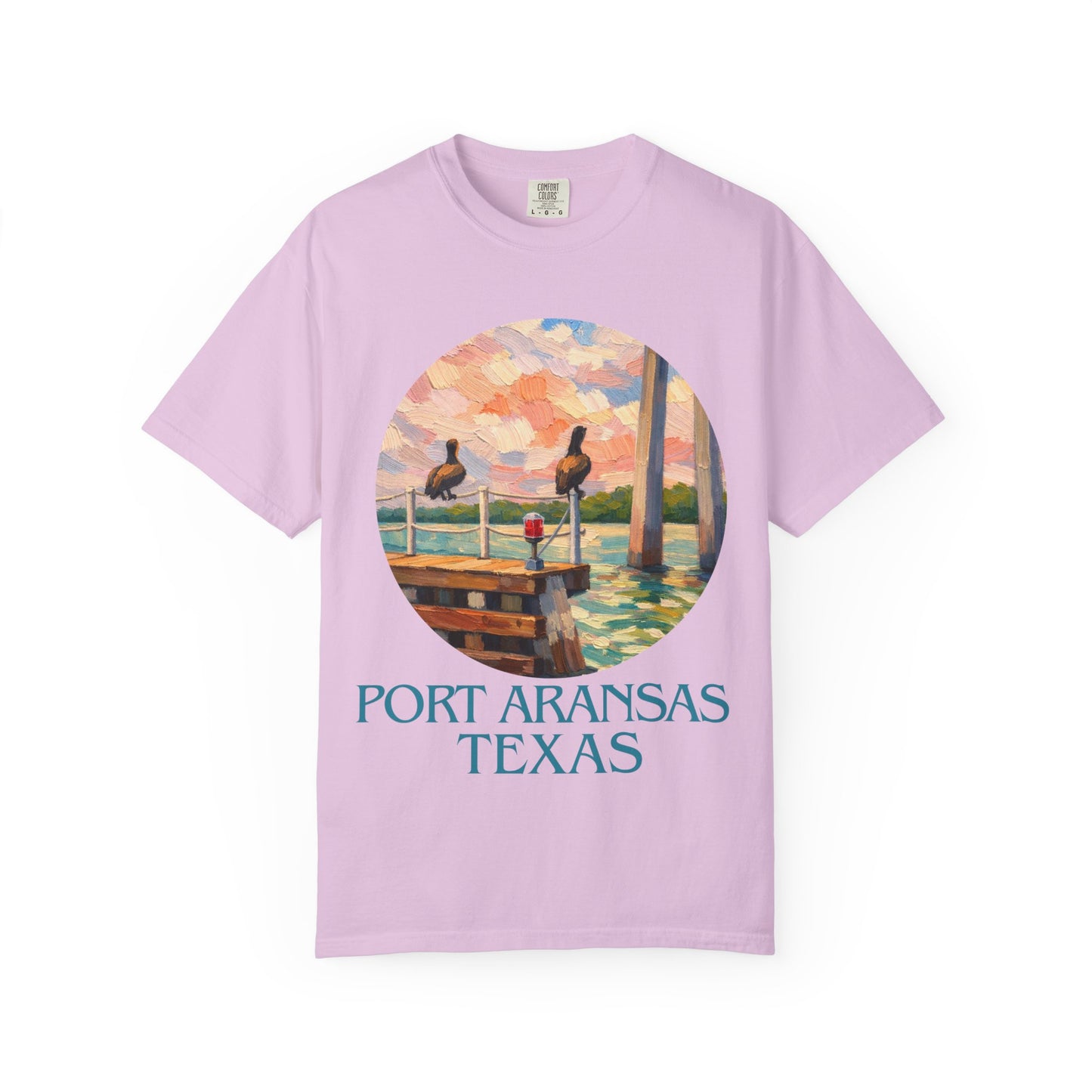 Port Aransas Texas T-Shirt – Coastal Pelican Pier Graphic Tee, Beach Town Souvenir Shirt