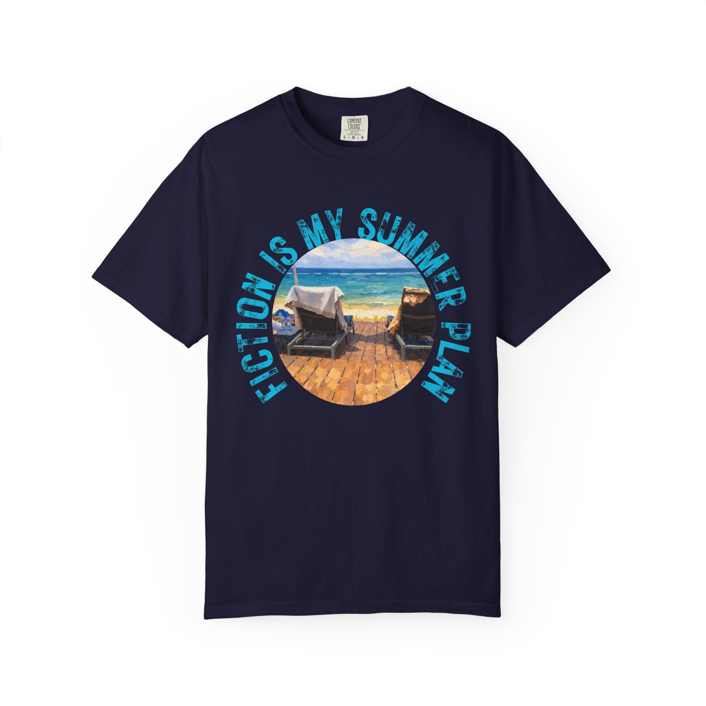Book Girl Summer T-Shirt Fiction is my summer plan Book Lover Bookish Reading Tee Reader Travel Shirt Romance Book