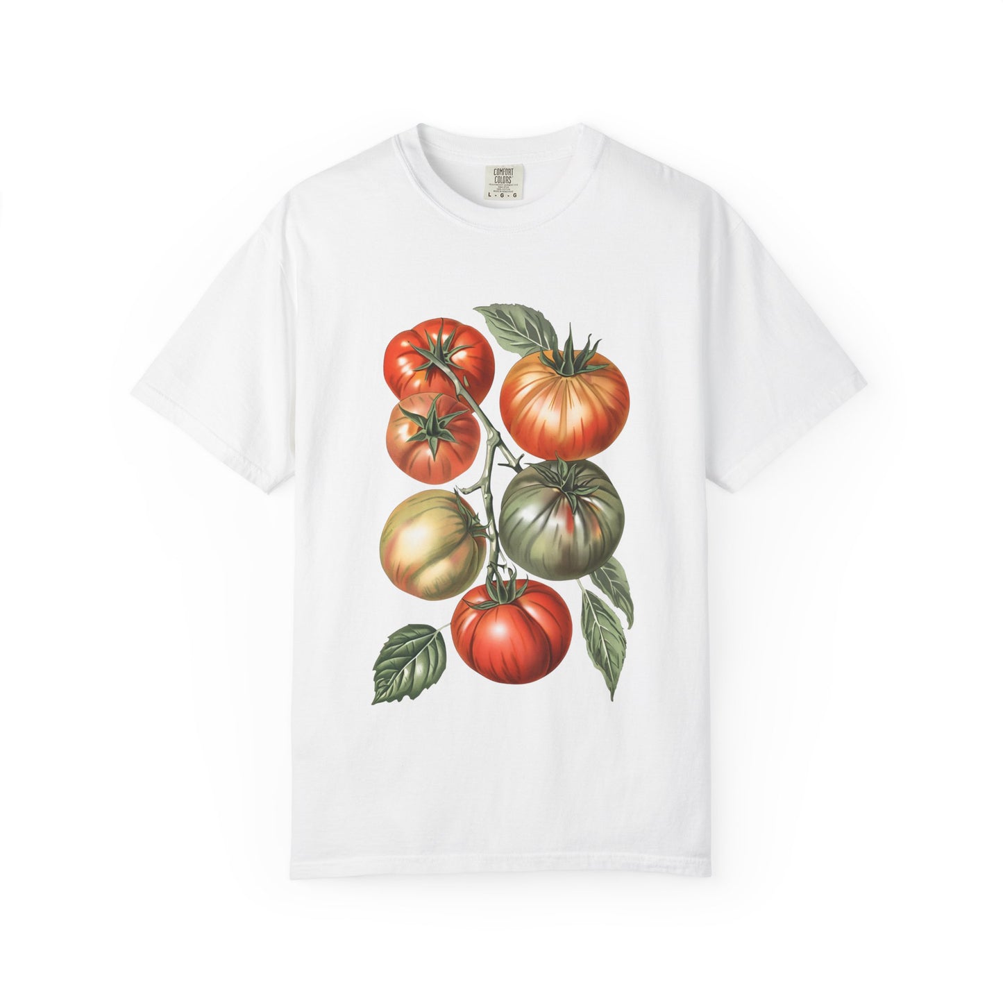 Botanical Tomato Comfort Colors Shirt Summer Vegetable Tee Tomato Girl Summer Vegetable T-Shirt Botanical Tee-Shirt