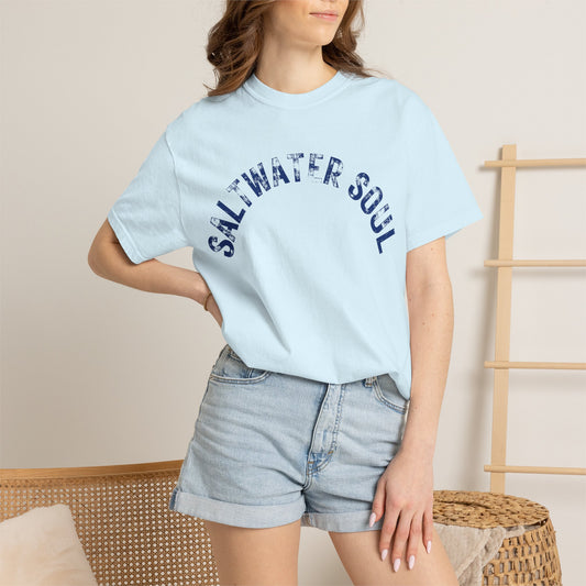 Saltwater Soul T-shirt Beach Vibes Tee Ocean Graphic Shirt Ocean Lover Gift Summer Tee