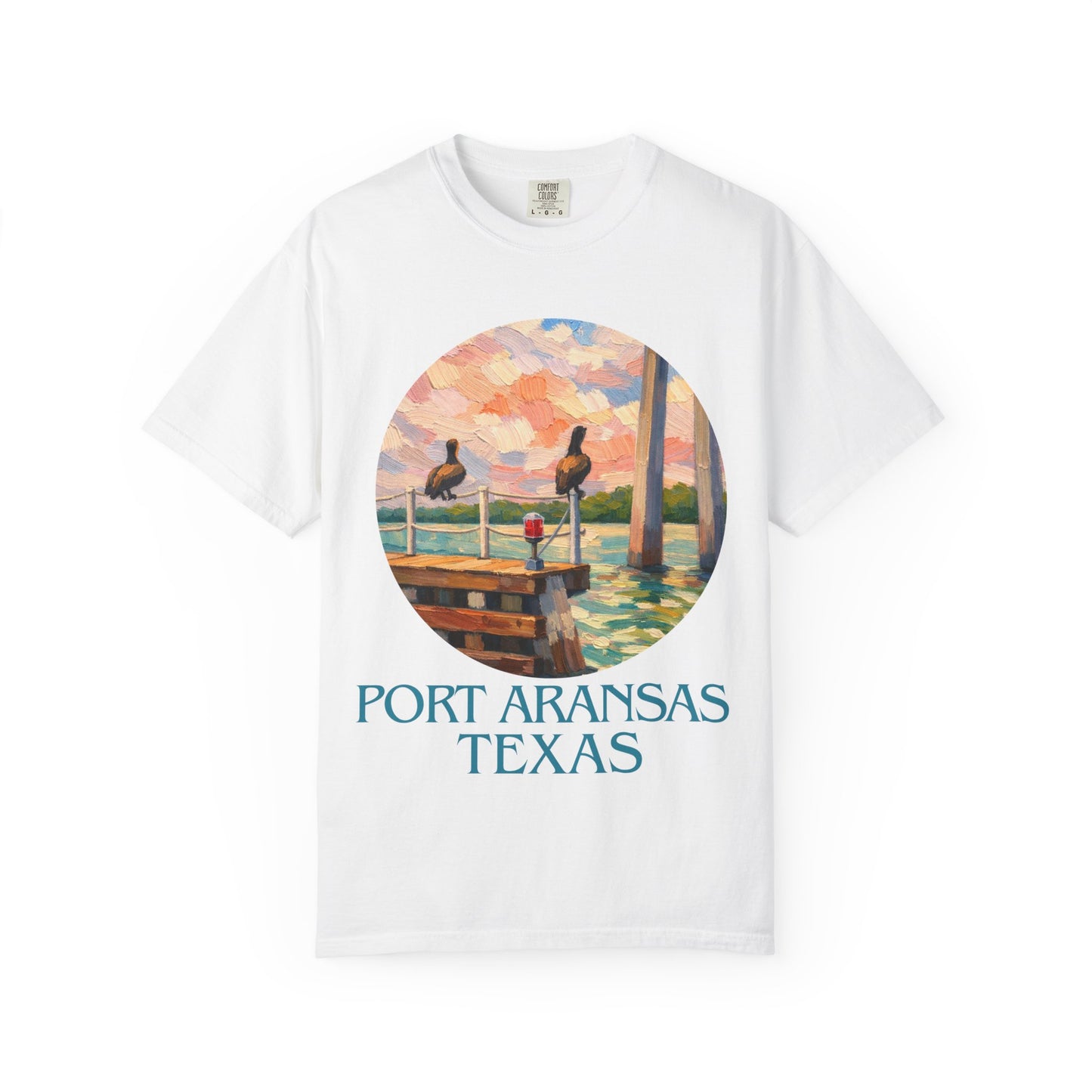 Port Aransas Texas T-Shirt – Coastal Pelican Pier Graphic Tee, Beach Town Souvenir Shirt