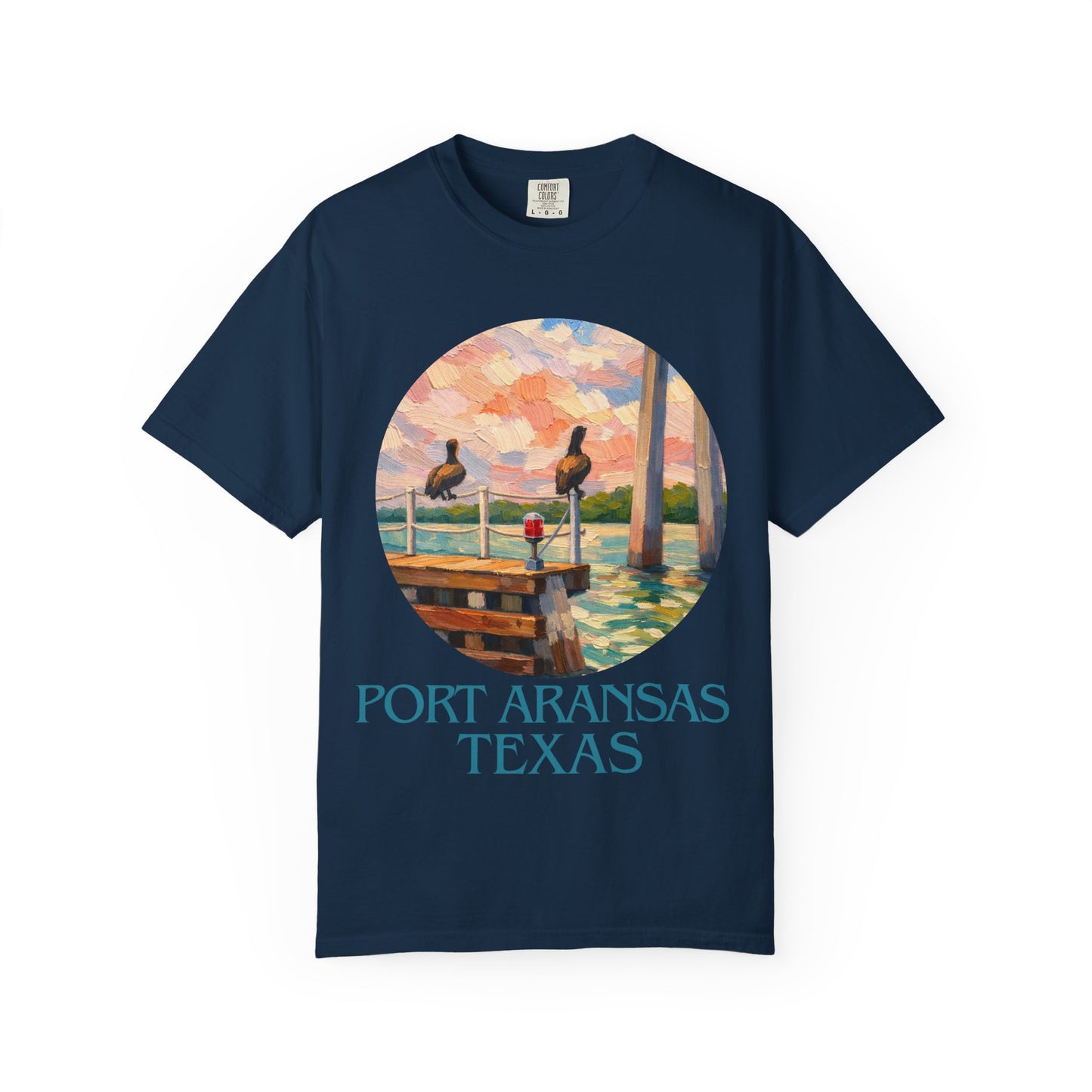 Port Aransas Texas T-Shirt – Coastal Pelican Pier Graphic Tee, Beach Town Souvenir Shirt